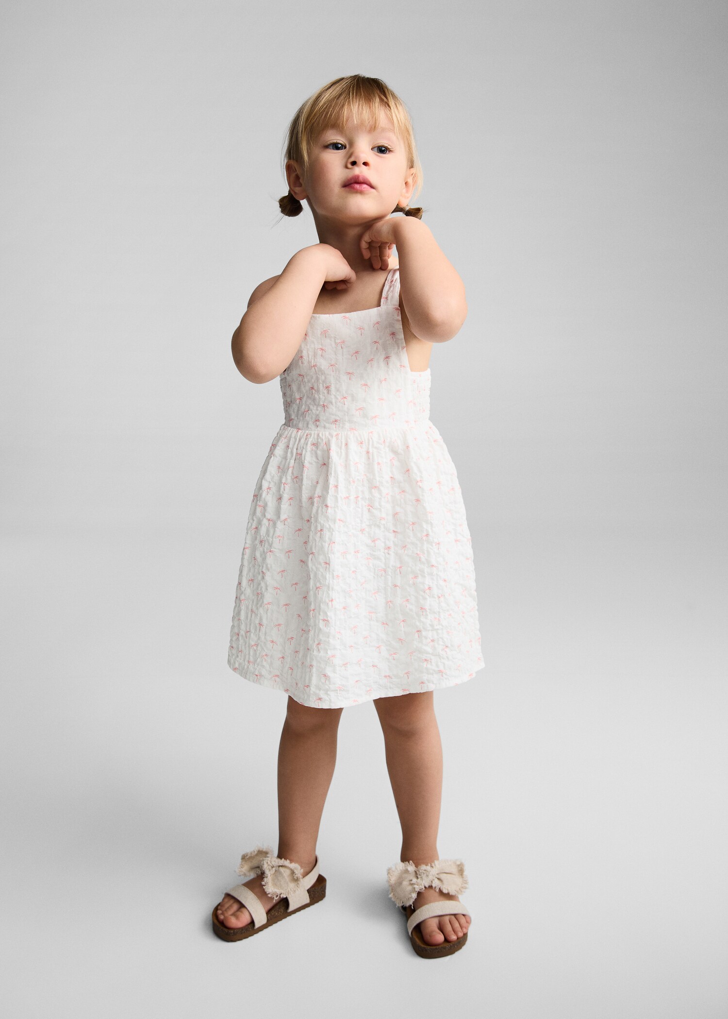 Printed cotton dress - General plane