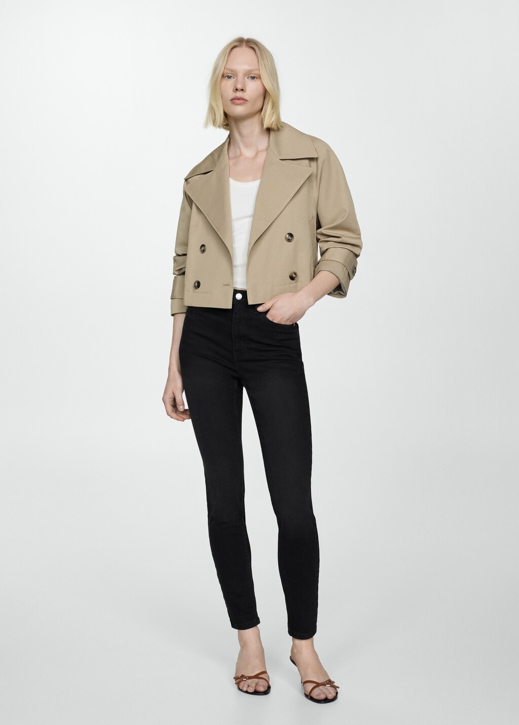 High-rise skinny jeans - image 2