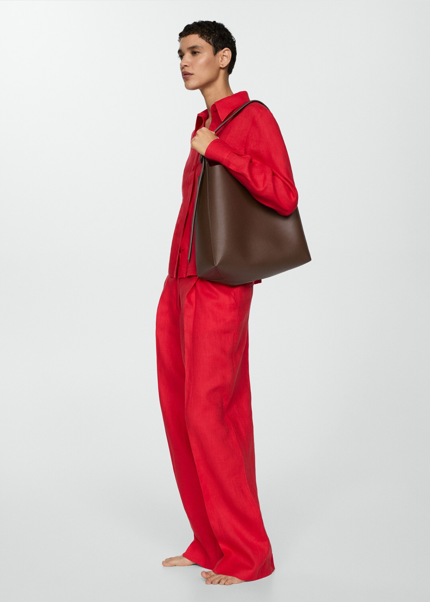 Shopper Bag mit Schnallendetail - Allgemeine Ansicht