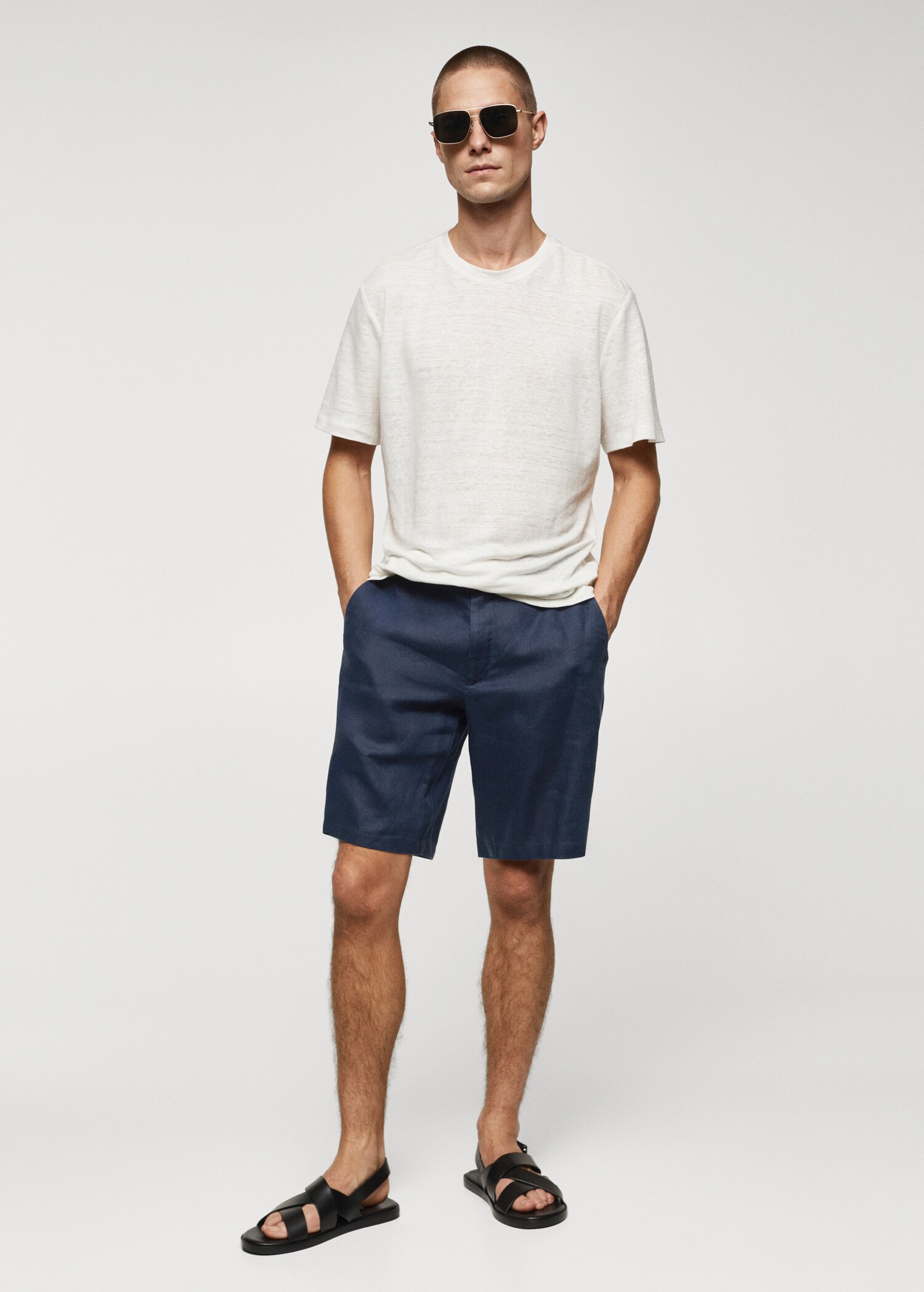 100% linen shorts - General plane