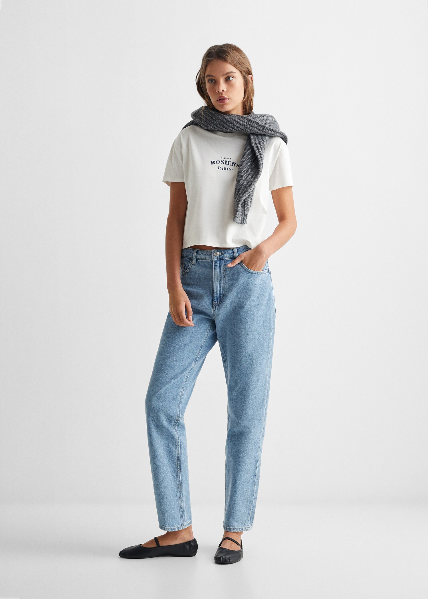 Tryckt text t-shirt - Allmän bild