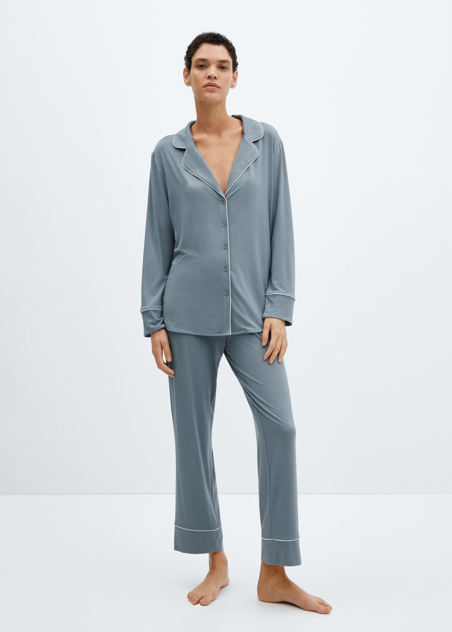 Camisa pijama ribete - Plano general