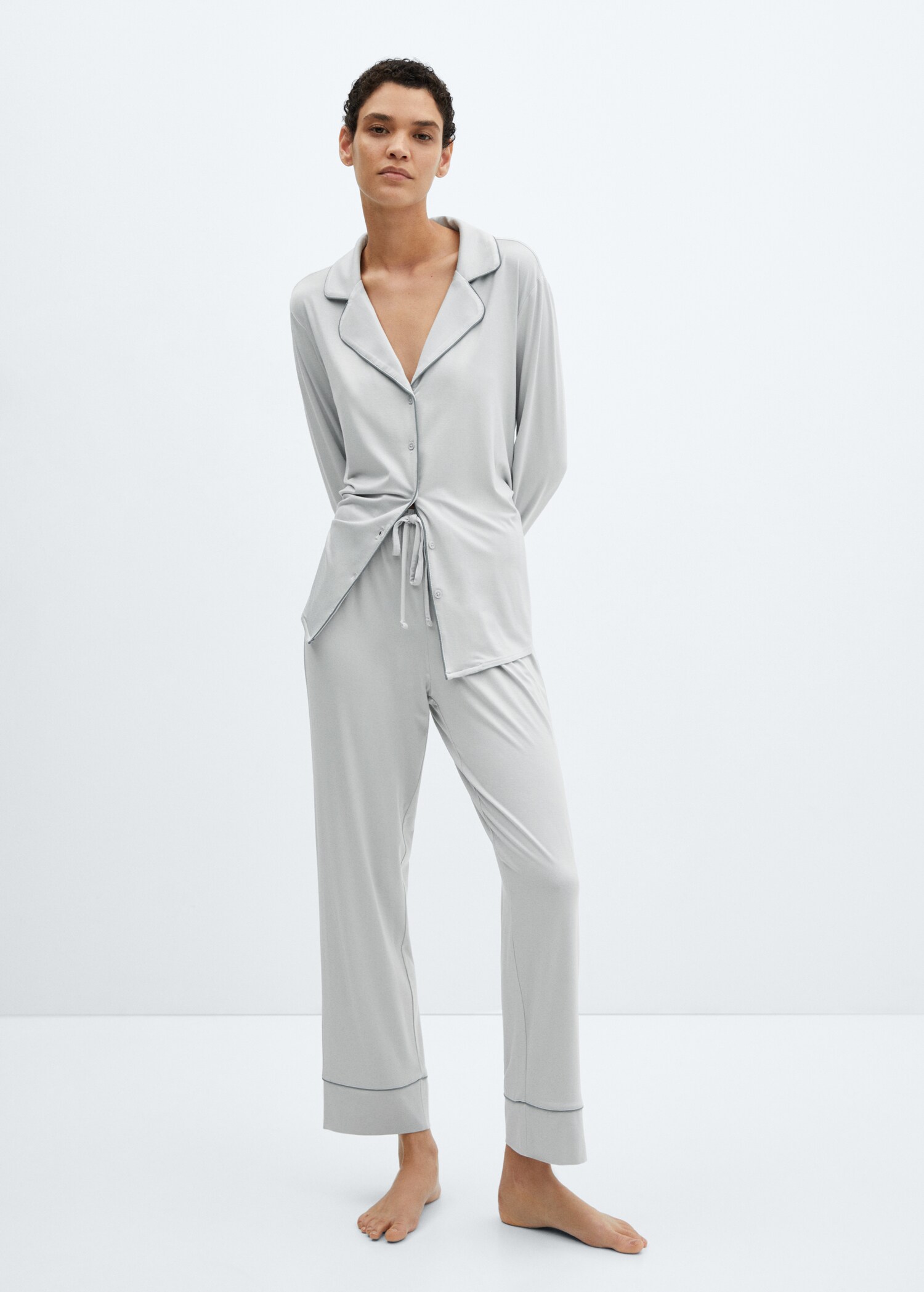 Camisa pijama ribete - Plano general