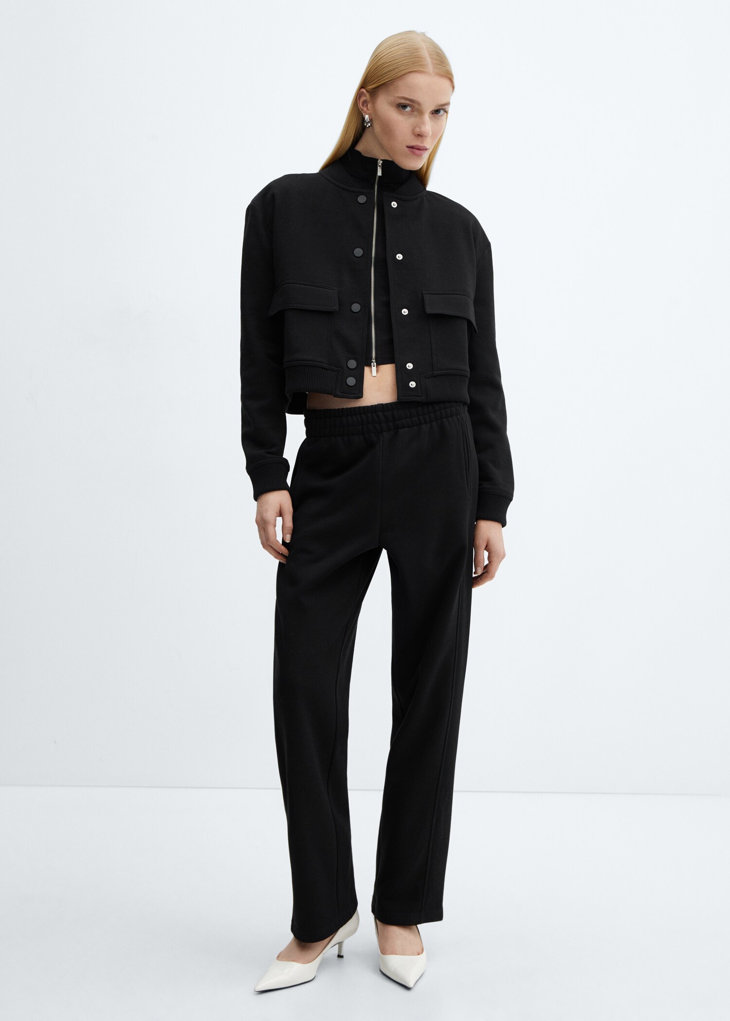 Cotton bomber jacket Woman MANGO USA