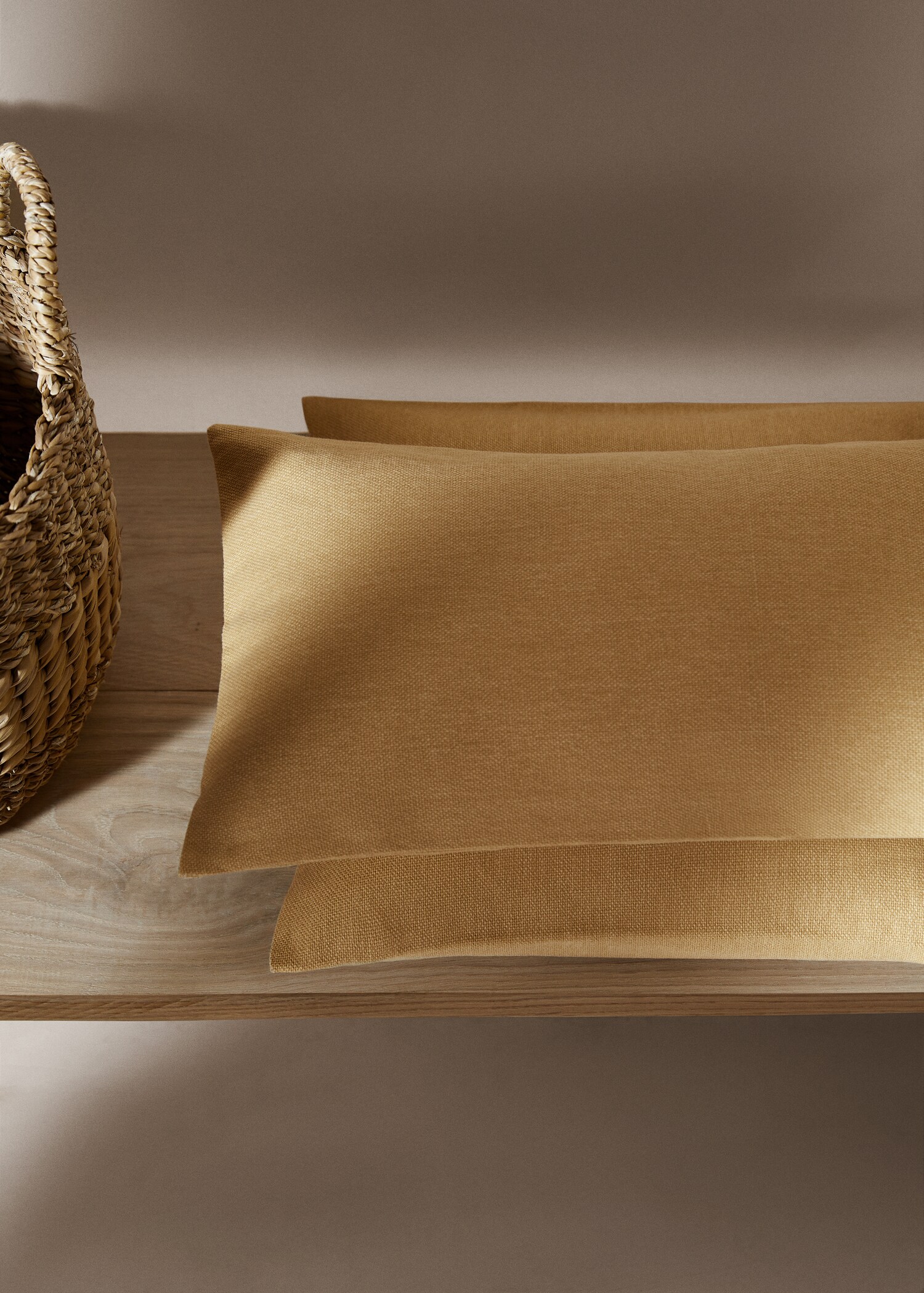 Textured cotton cushion case 30x50cm - General plane