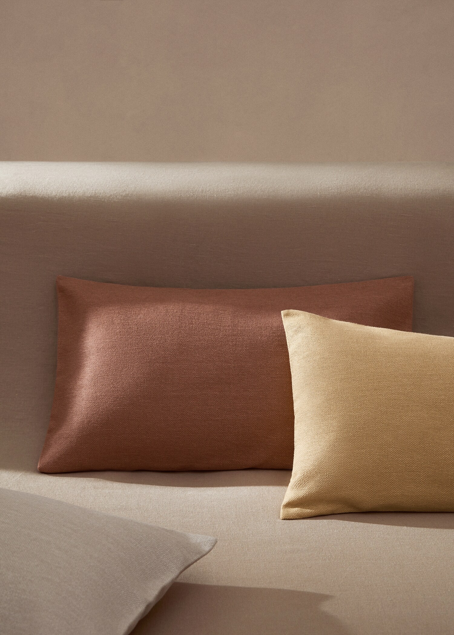 Textured cotton cushion case 30x50cm - General plane