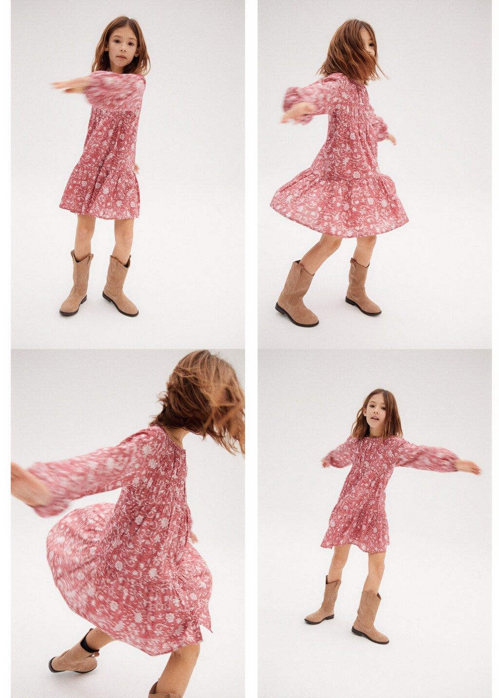 Mango Blumenkleid mit Rüschen