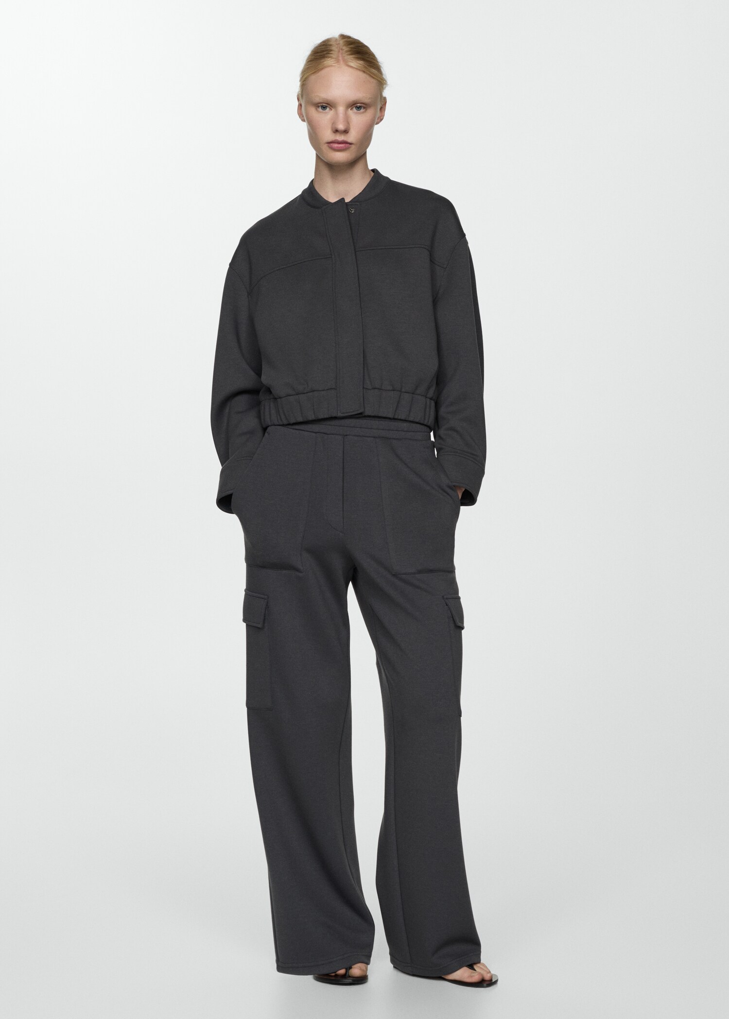 Pantalon cargo taille élastique - Plan général