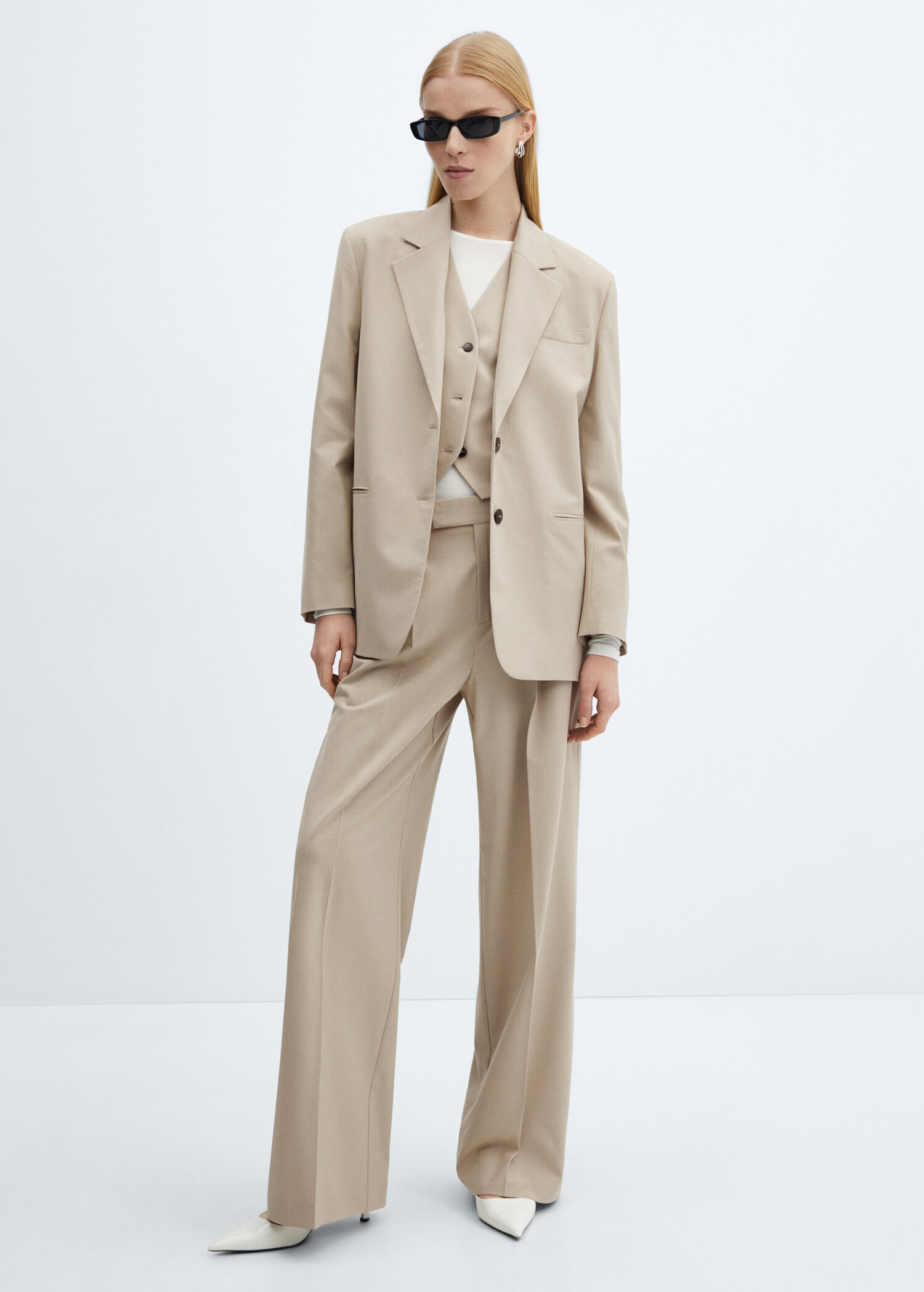 Wideleg suit trousers - Plan général