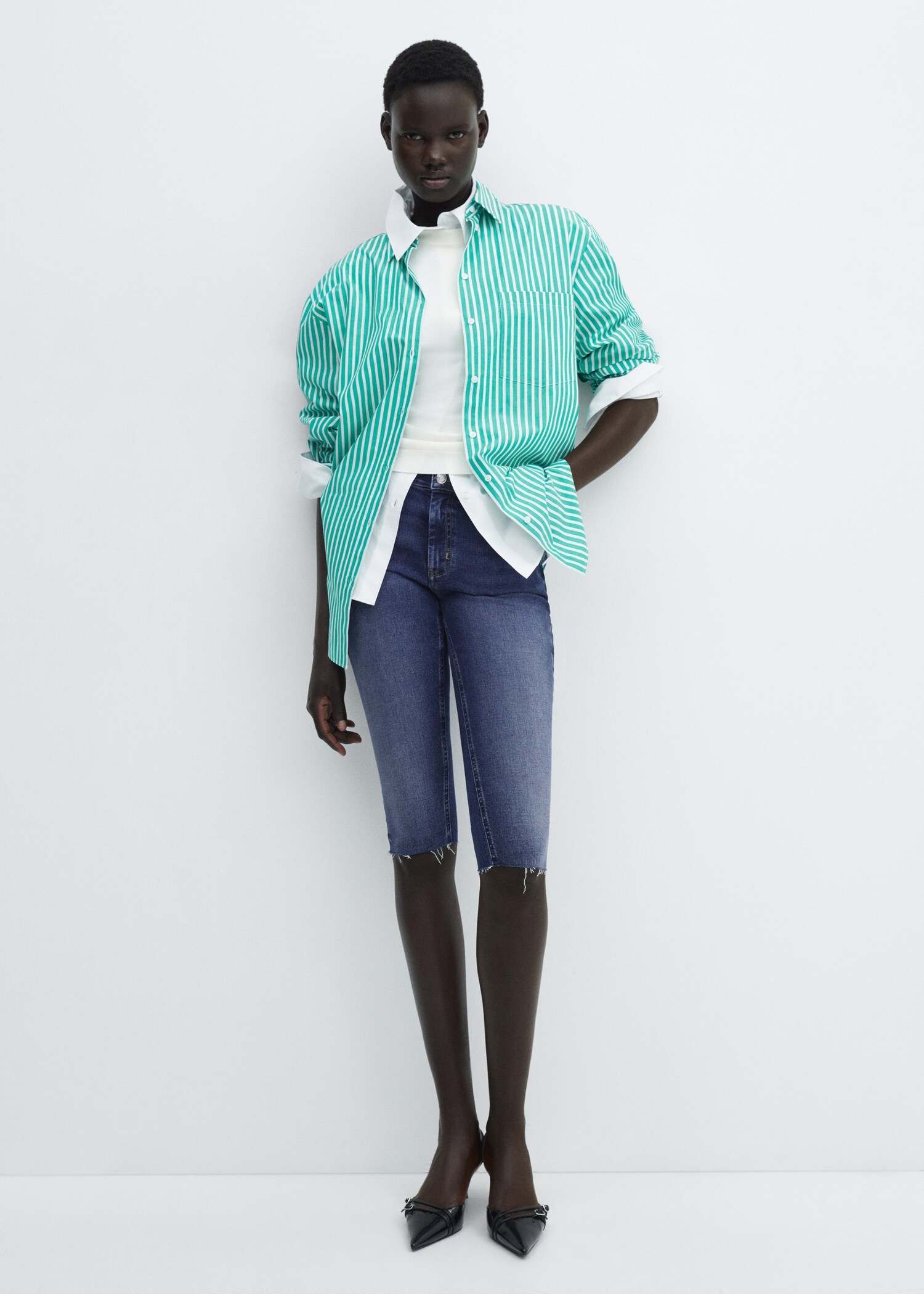 Slim fit capri jeans - Total bildeutsnitt