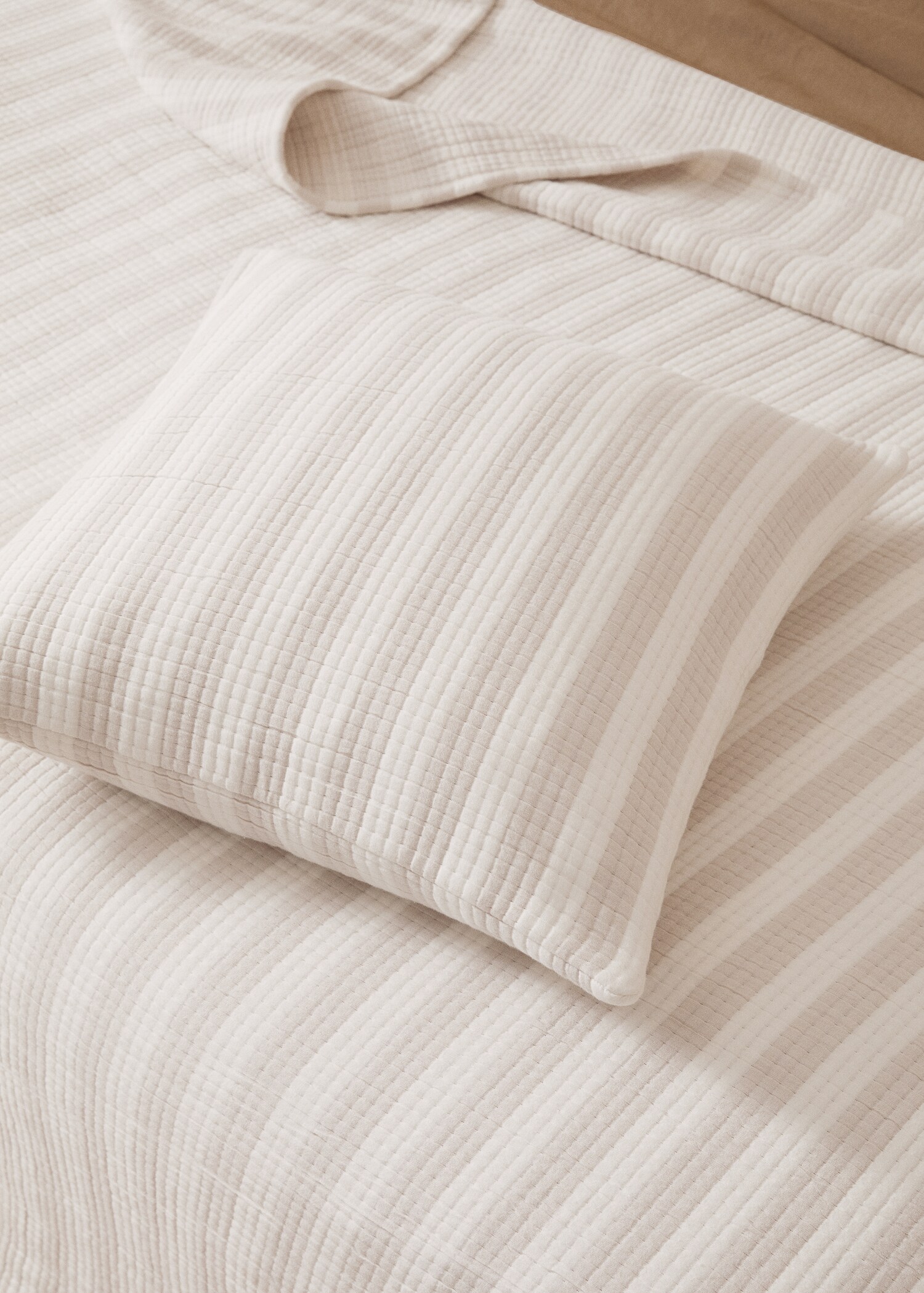 Poszewka na jaśka z 100% bawełny w tkane paski 60 x 60 cm - Plan ogólny