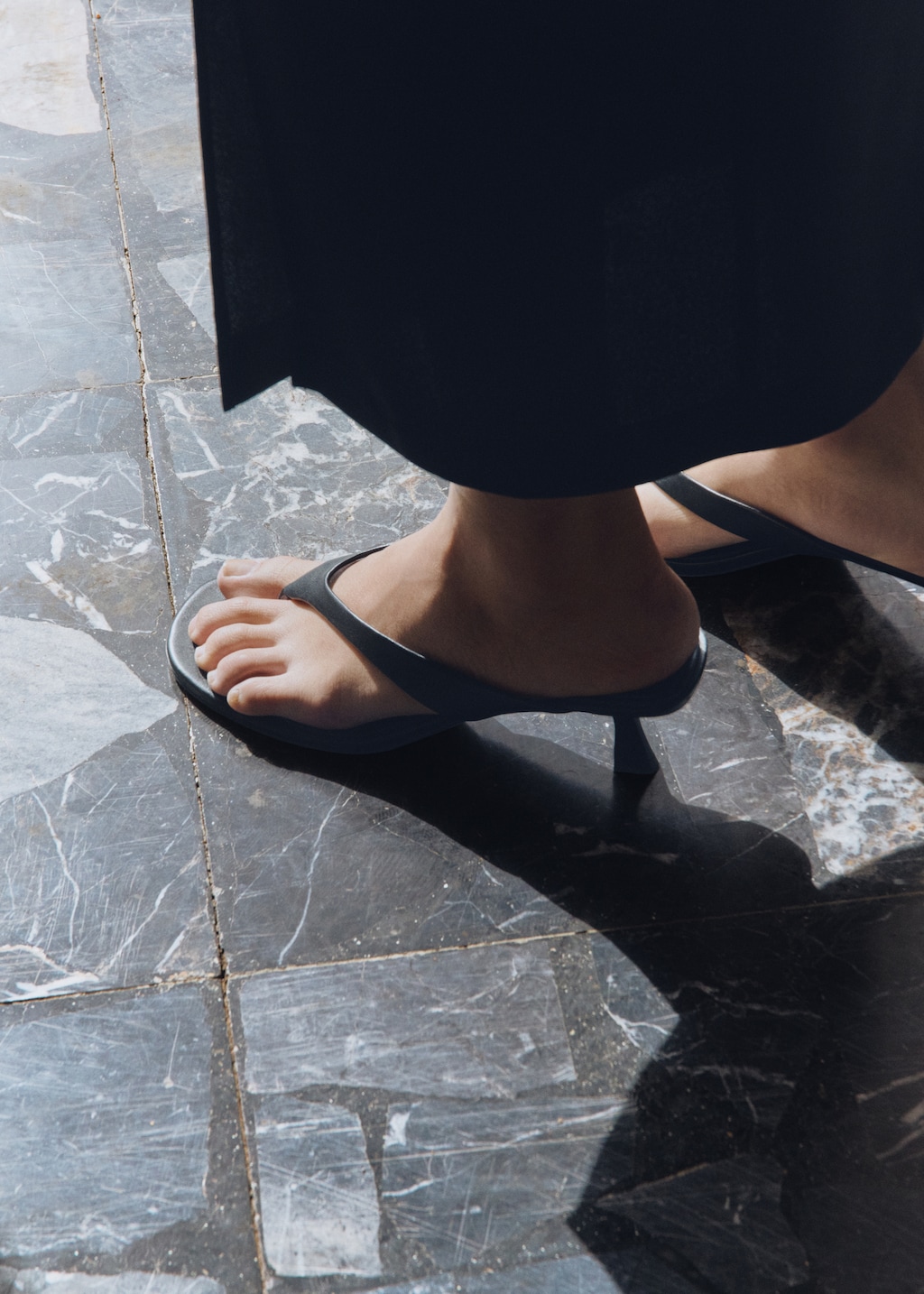 Kitten heel sandals