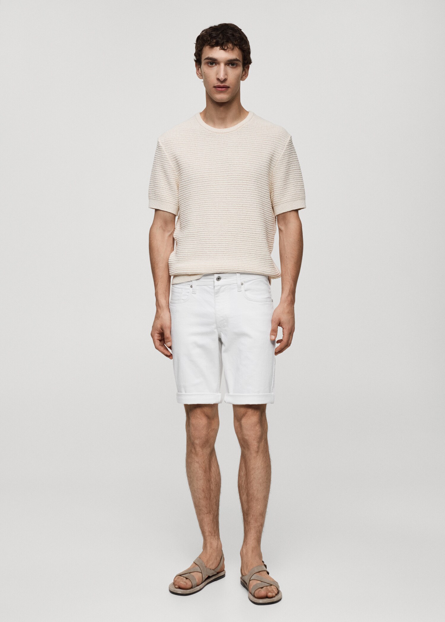 Bermuda en jean slim fit - Plan général