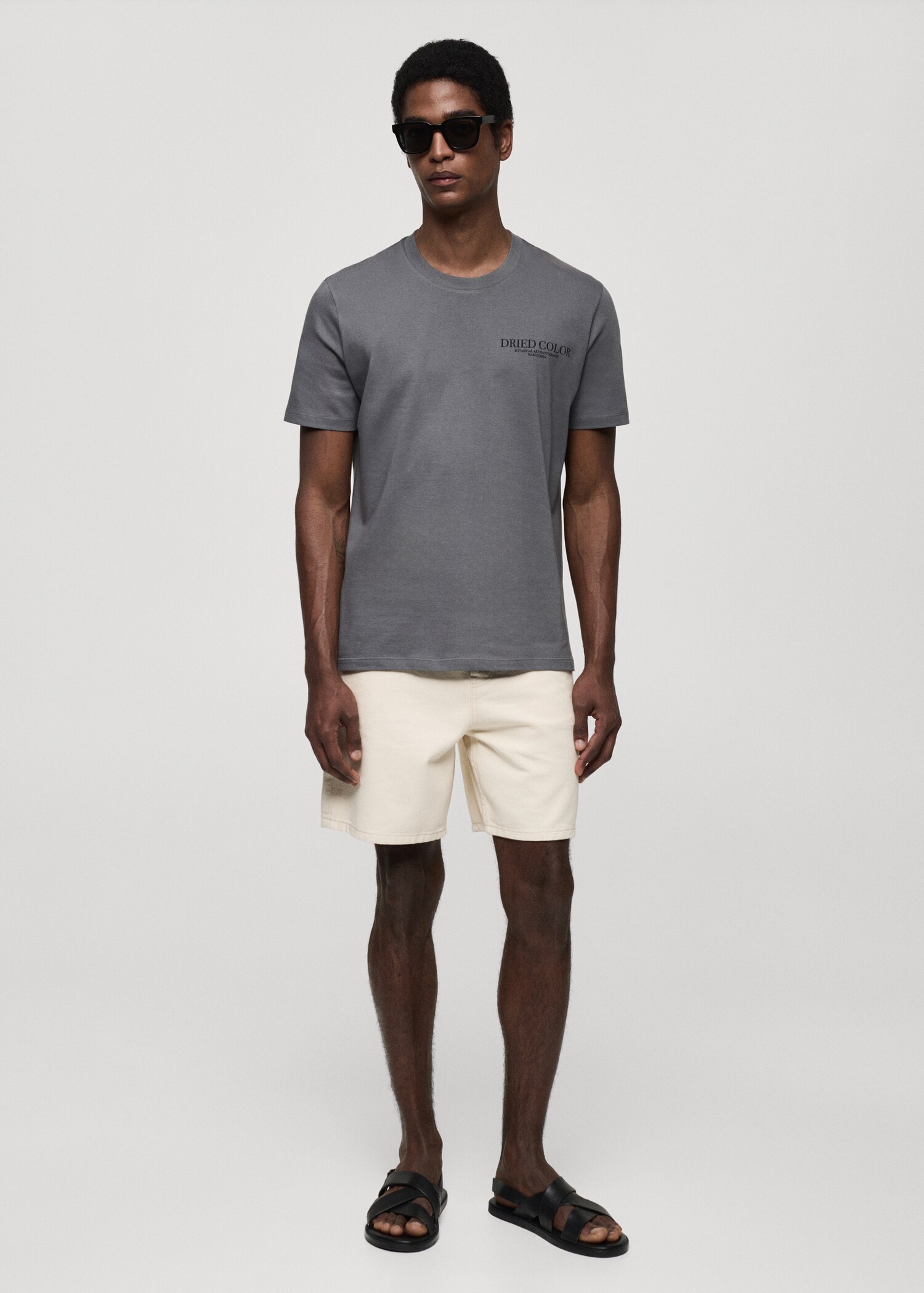 Camiseta slim fit estampado - Plano general