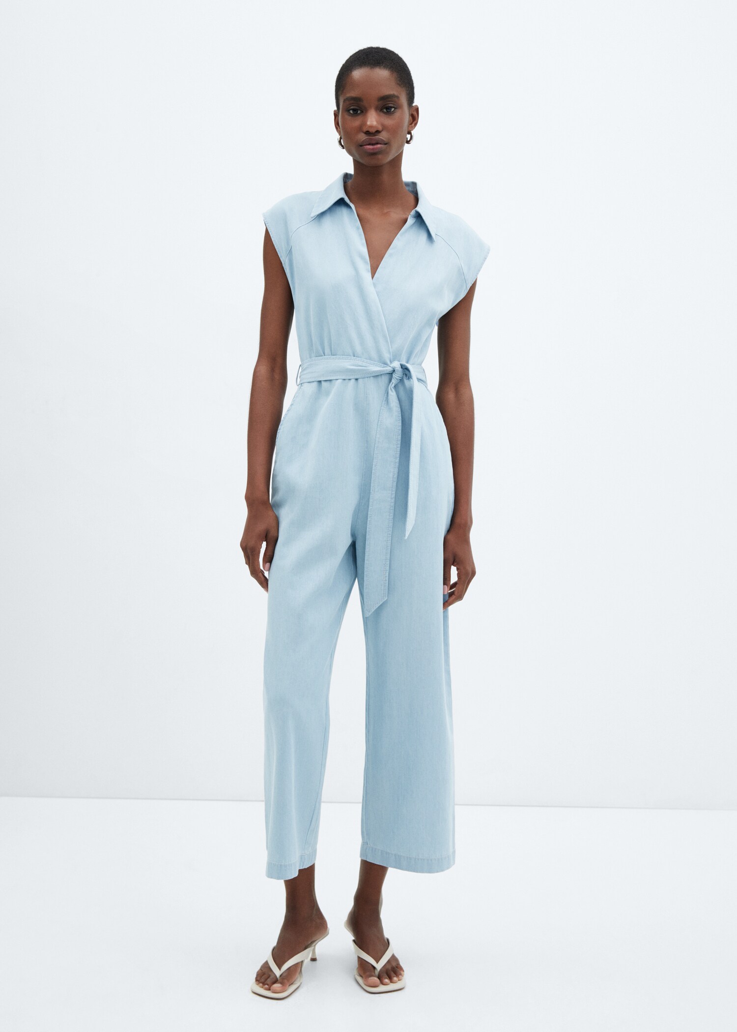 Denim jumpsuit belt - General plane