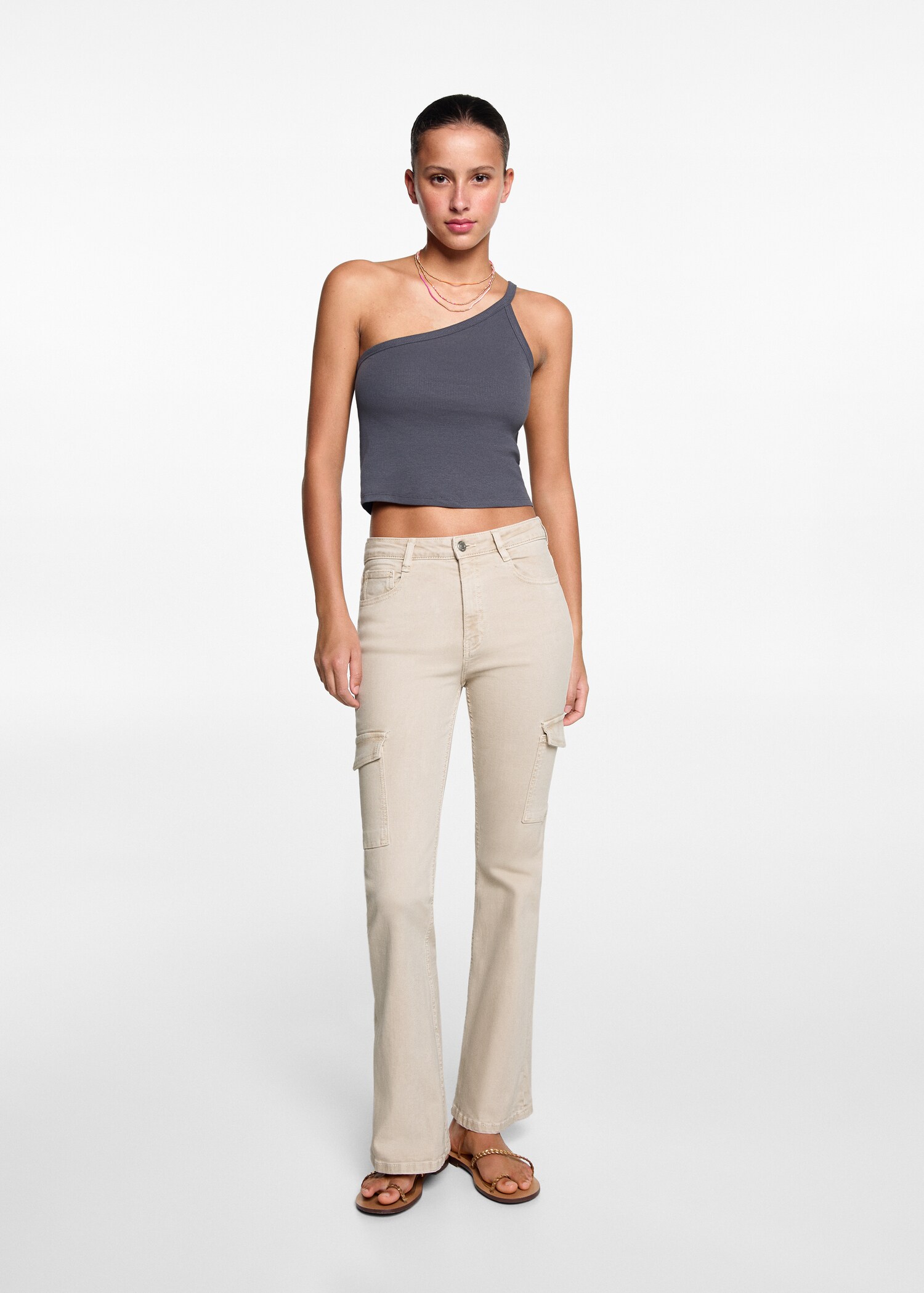 Pantalon cargo flare - Plano general