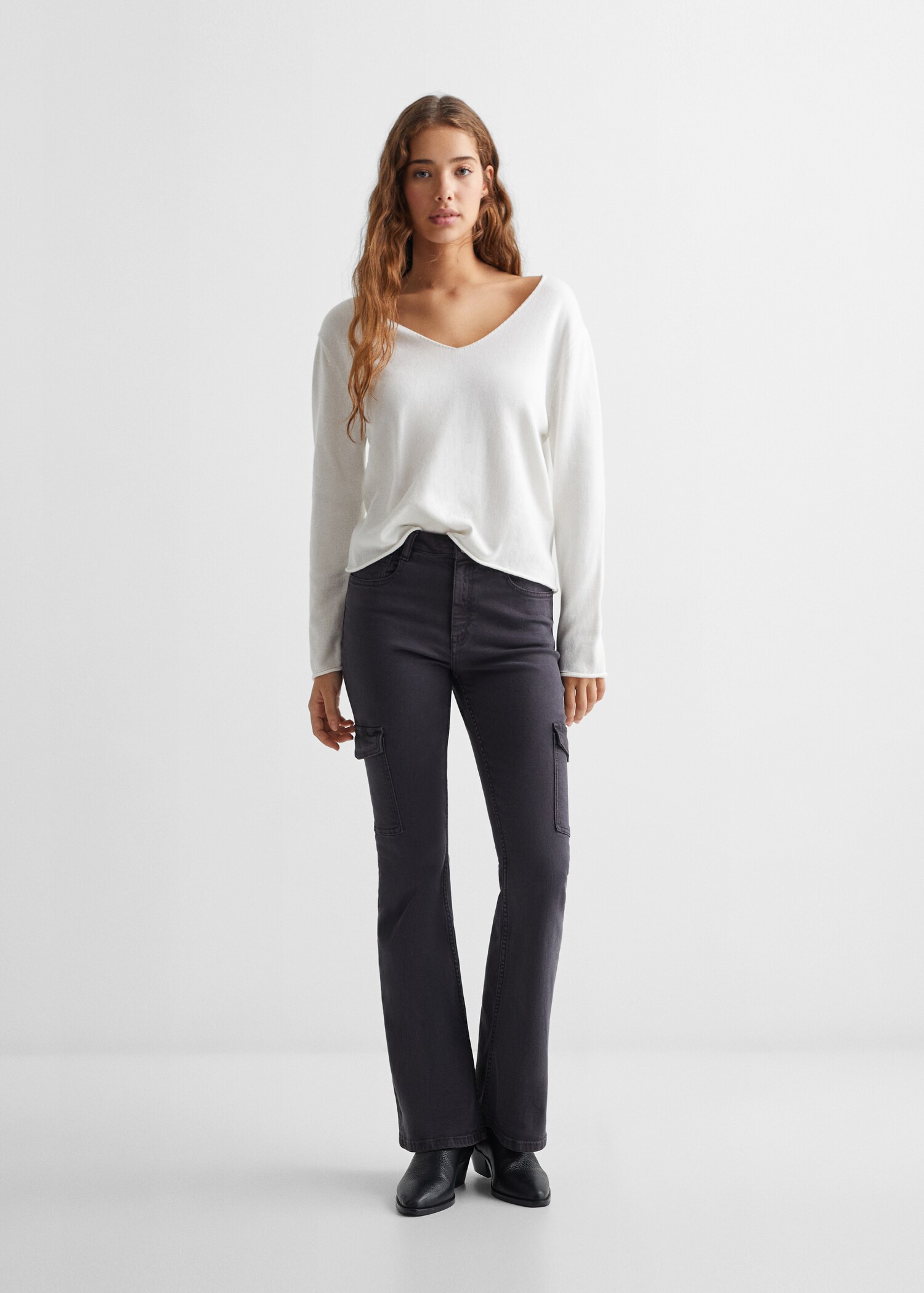 Pantalon cargo flare - Plano general