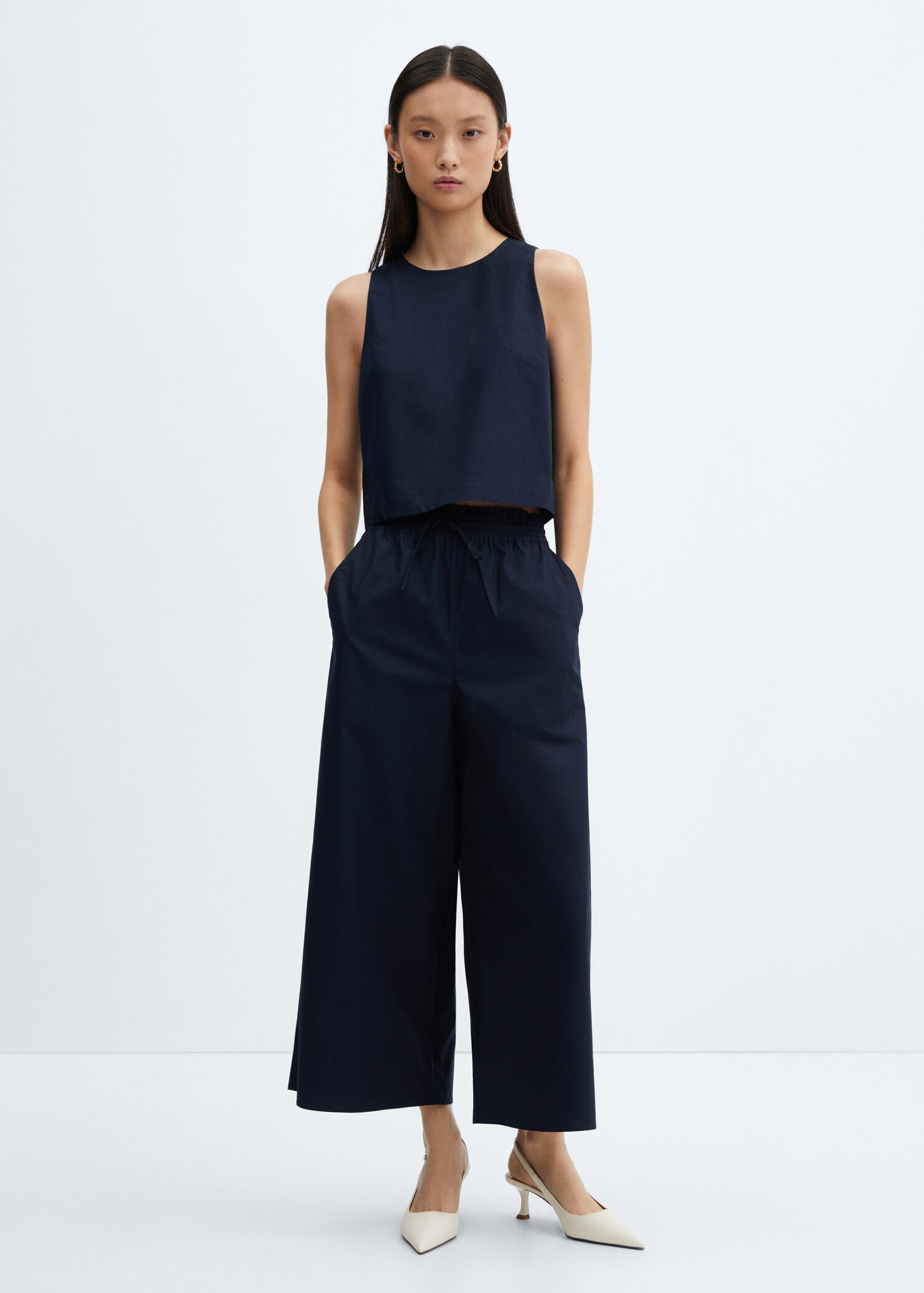 Pantalón culotte 100% algodón - Plano general