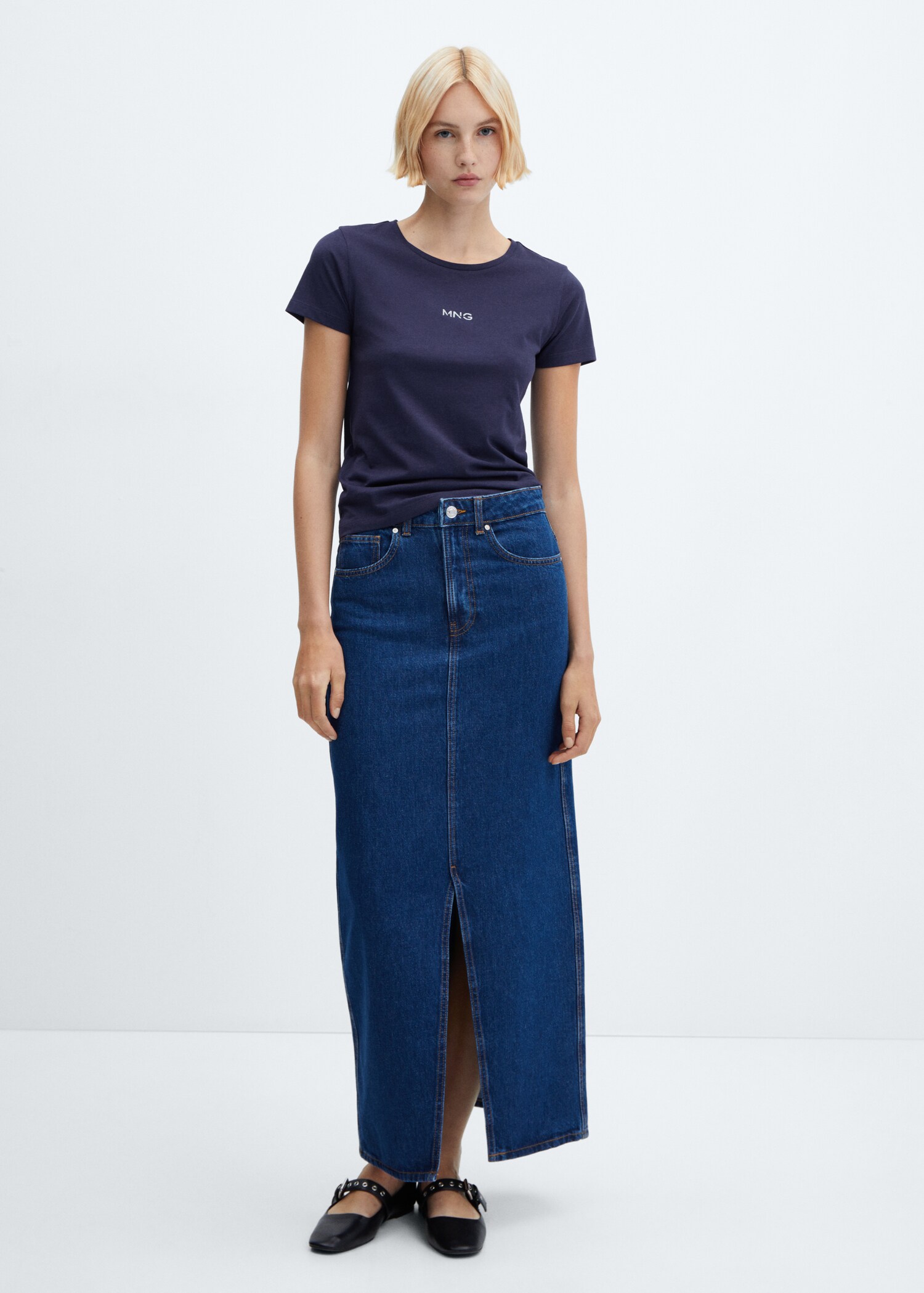 Metallic logo T-shirt - General plane