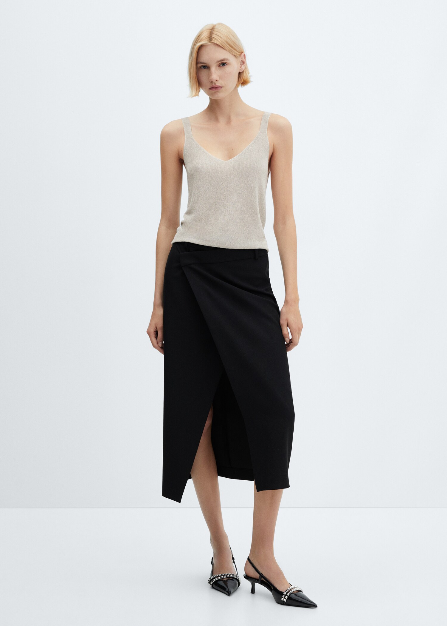 Strick-Top mit Lurex - Allgemeine Ansicht