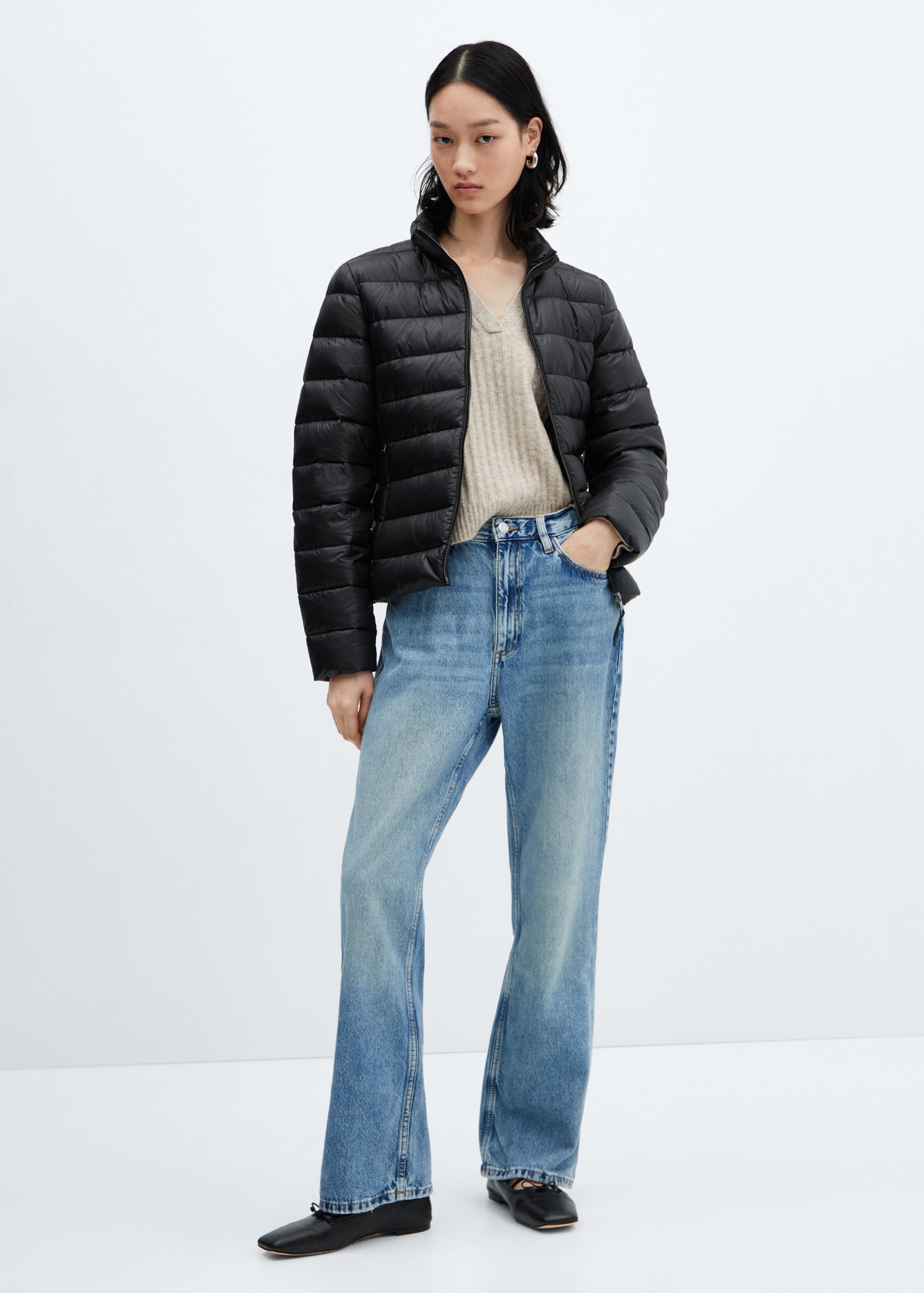 Puffer feather coat Women MANGO Japan