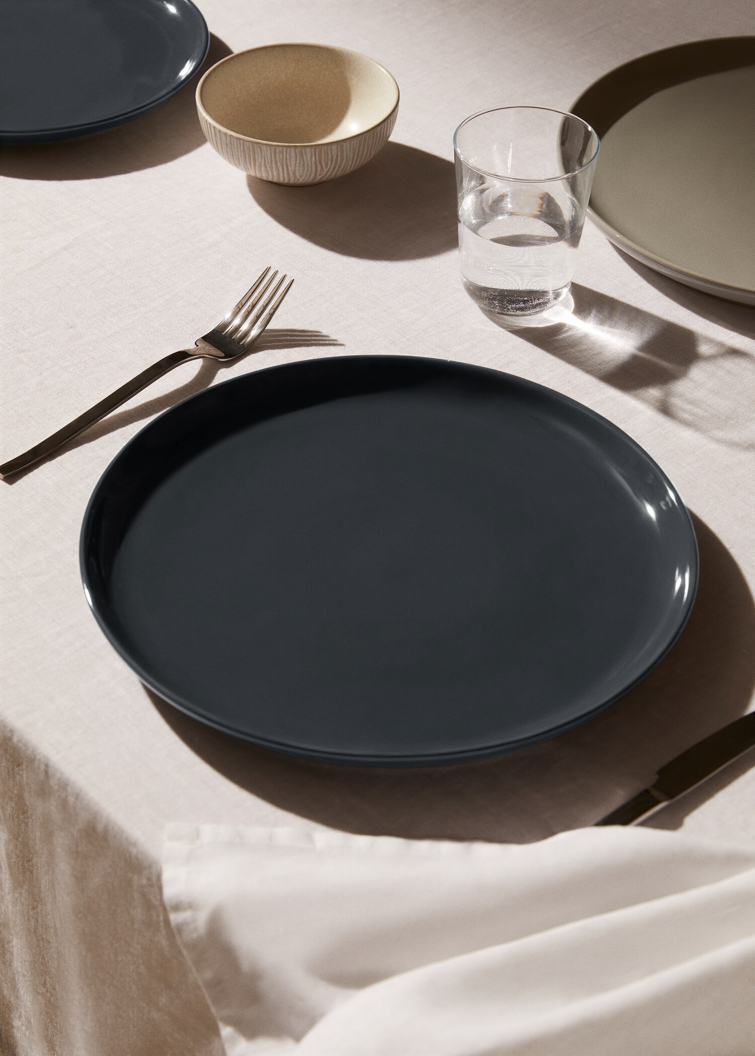 Assiette plate grès - Plan général