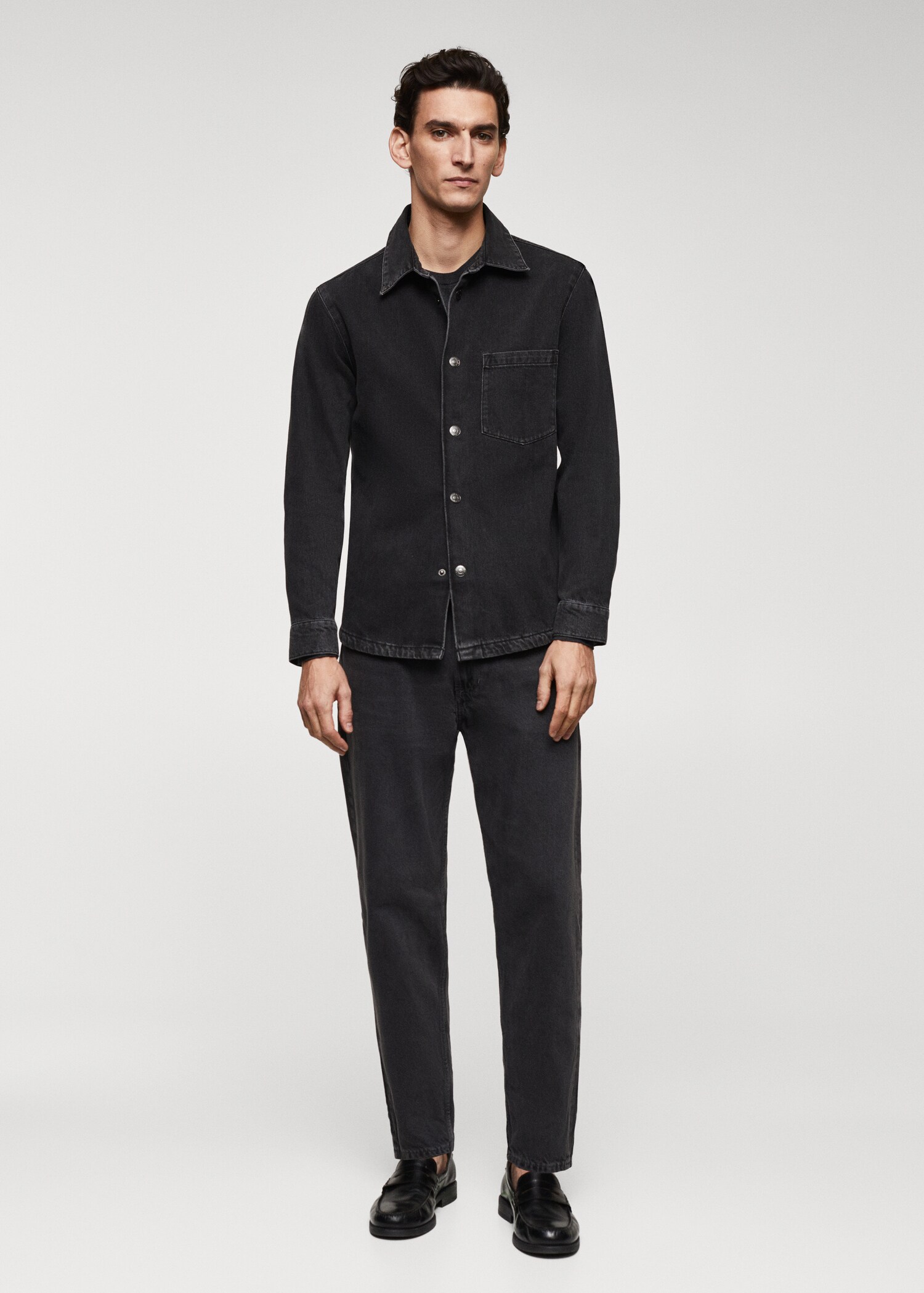 Pocket denim overshirt - General plane