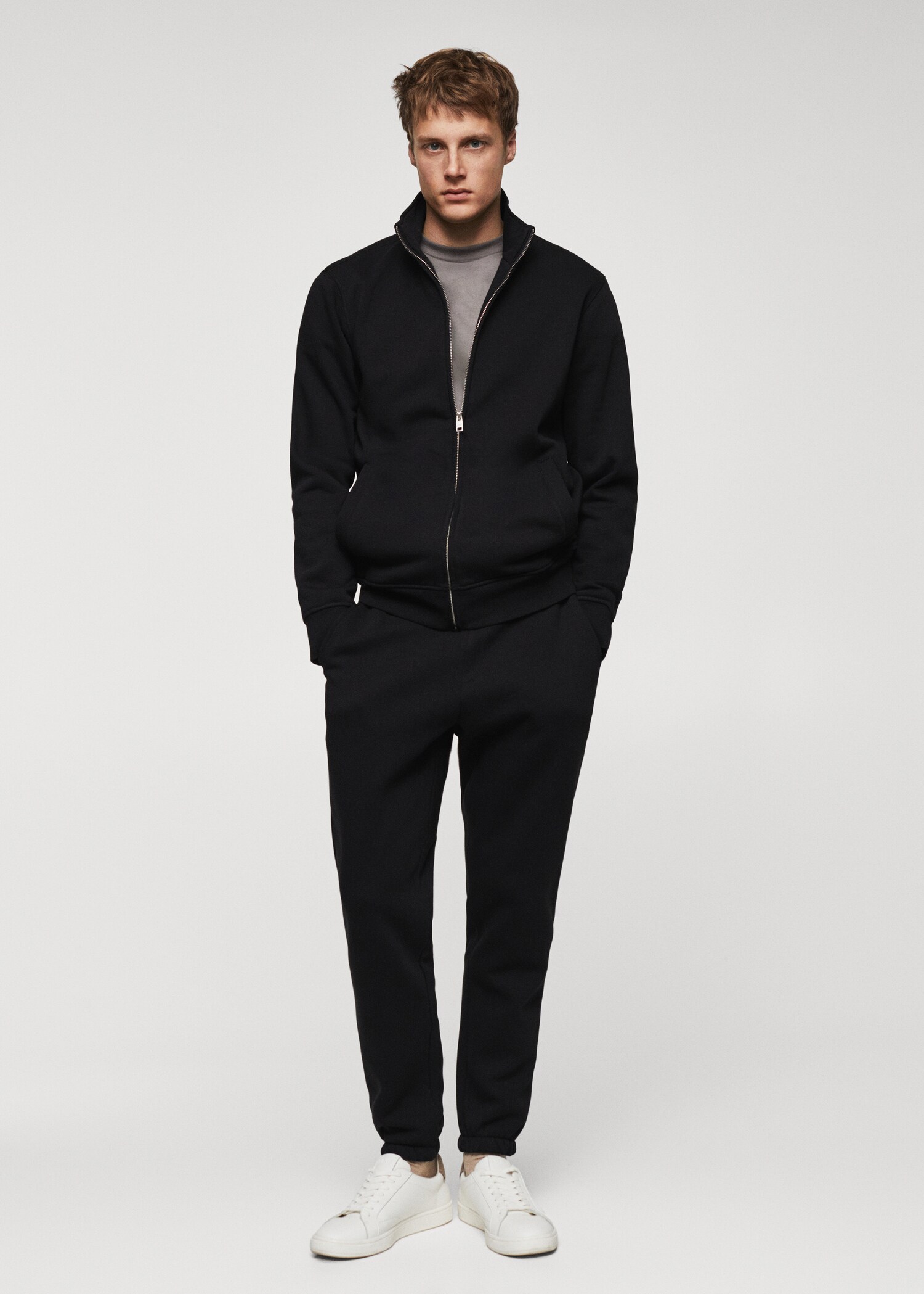 Cotton jogger-style trousers - เครื่องบินทั่วไป