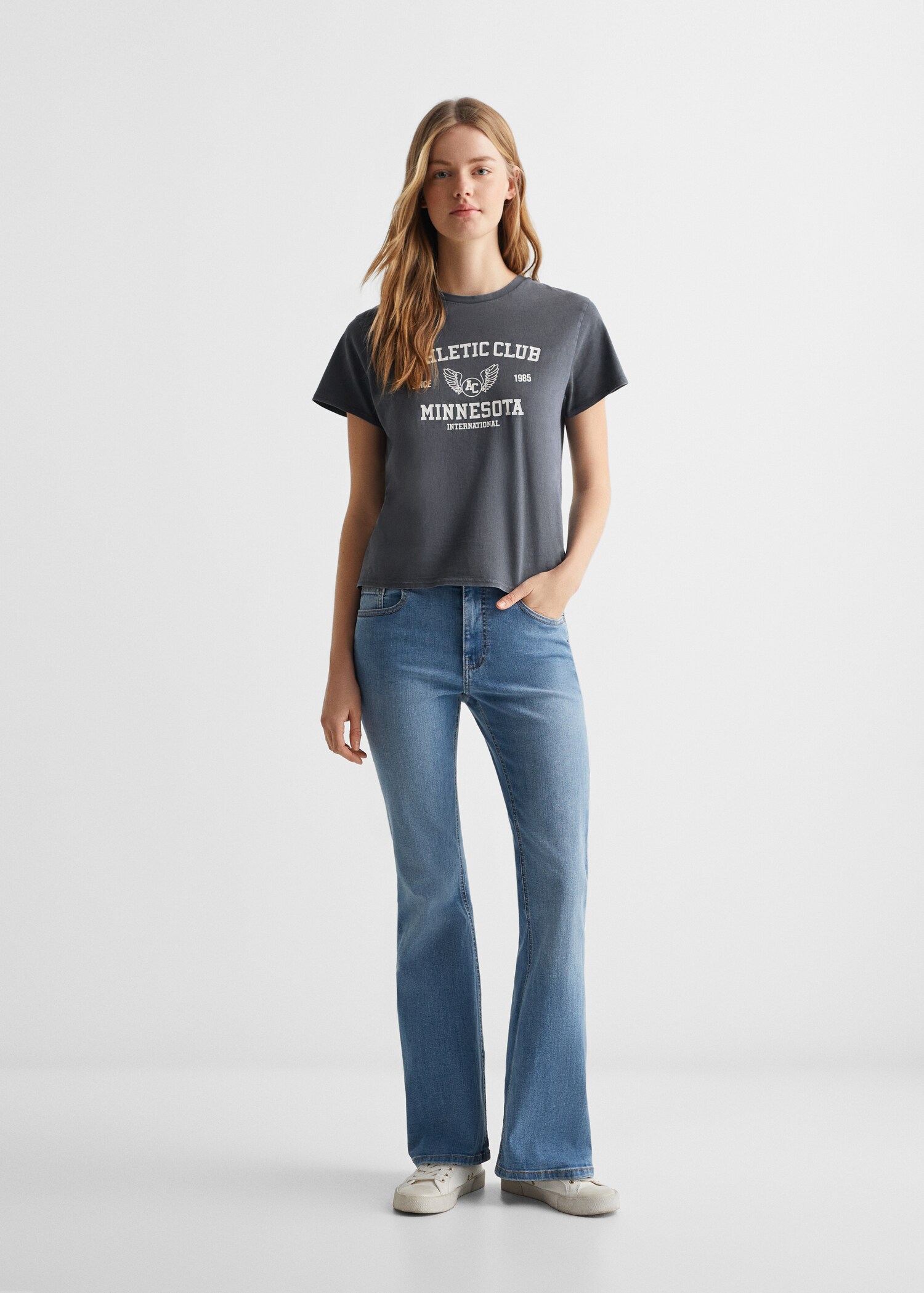 Message cotton T-shirt - General plane