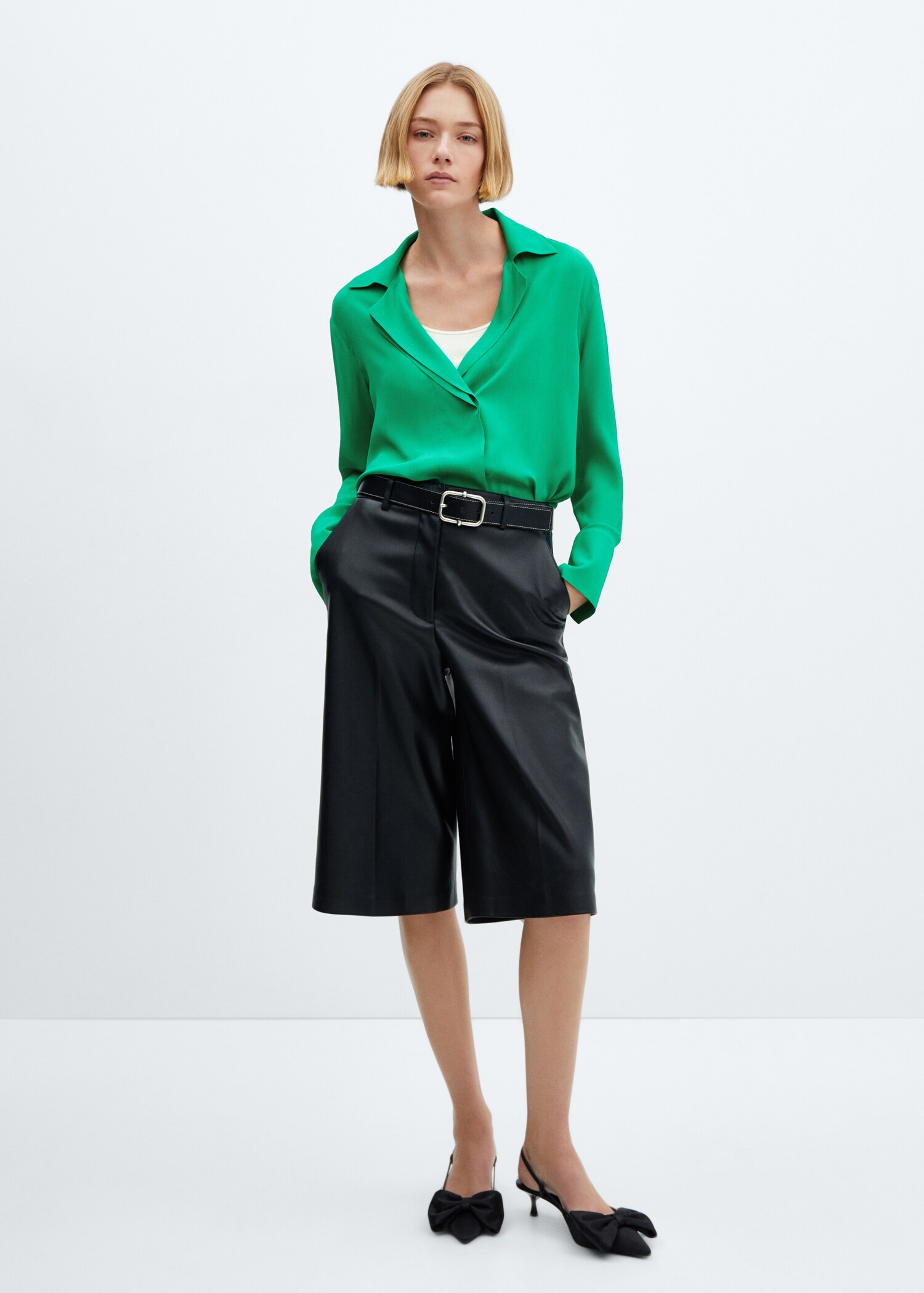 Hemd mit Reverskragen - Damen | MANGO Deutschland