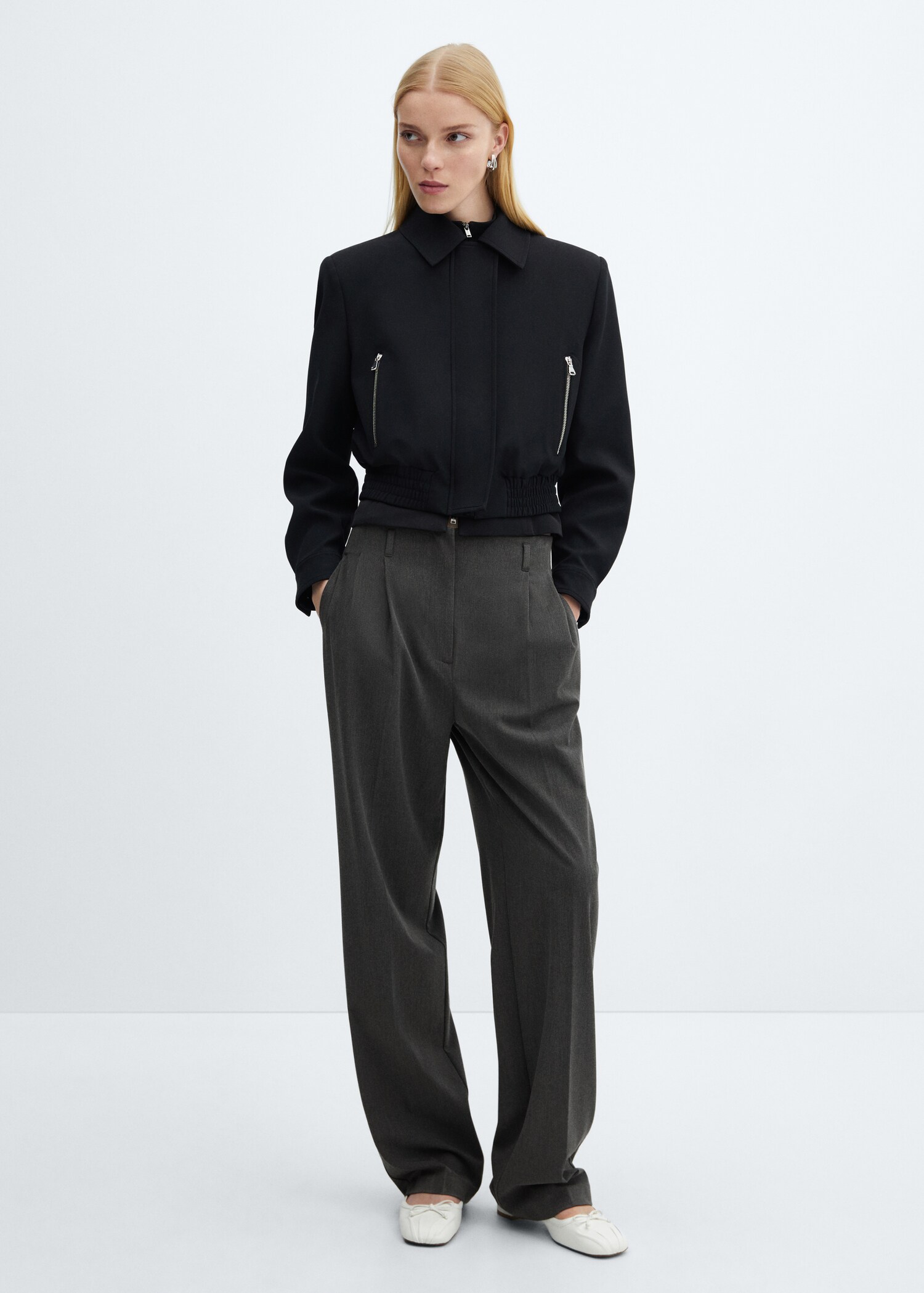 Pantalon pinces wideleg - Plan général