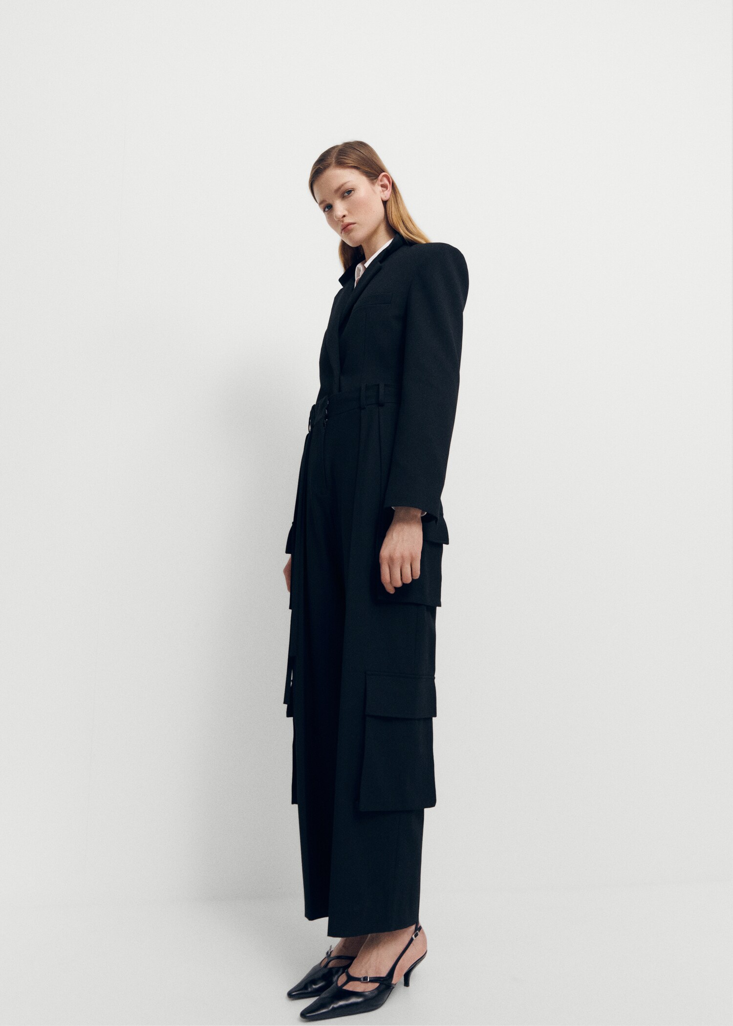 Pleated cargo trousers - General plane