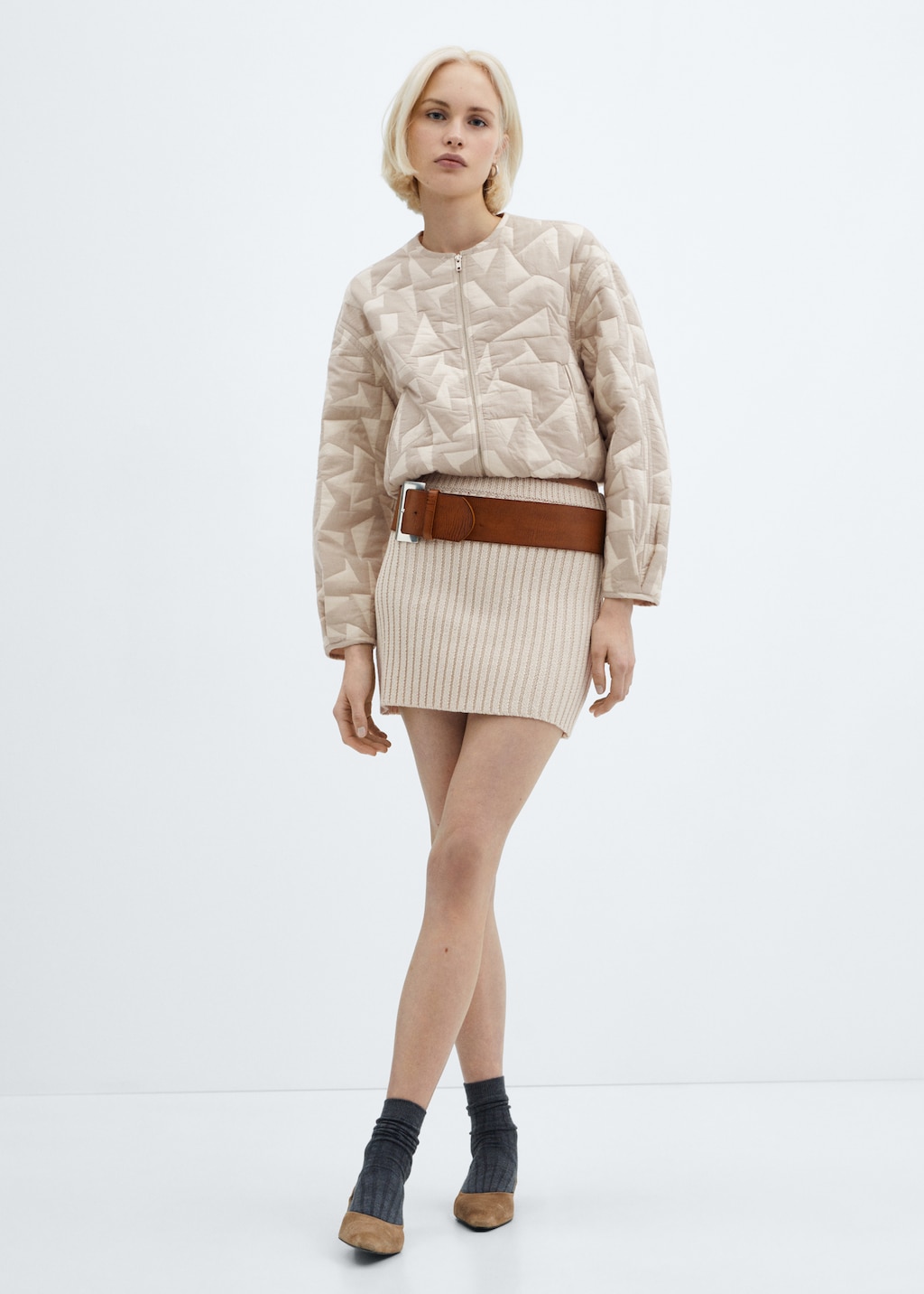 Cotton quilted jacket - Women | MANGO Montenegro