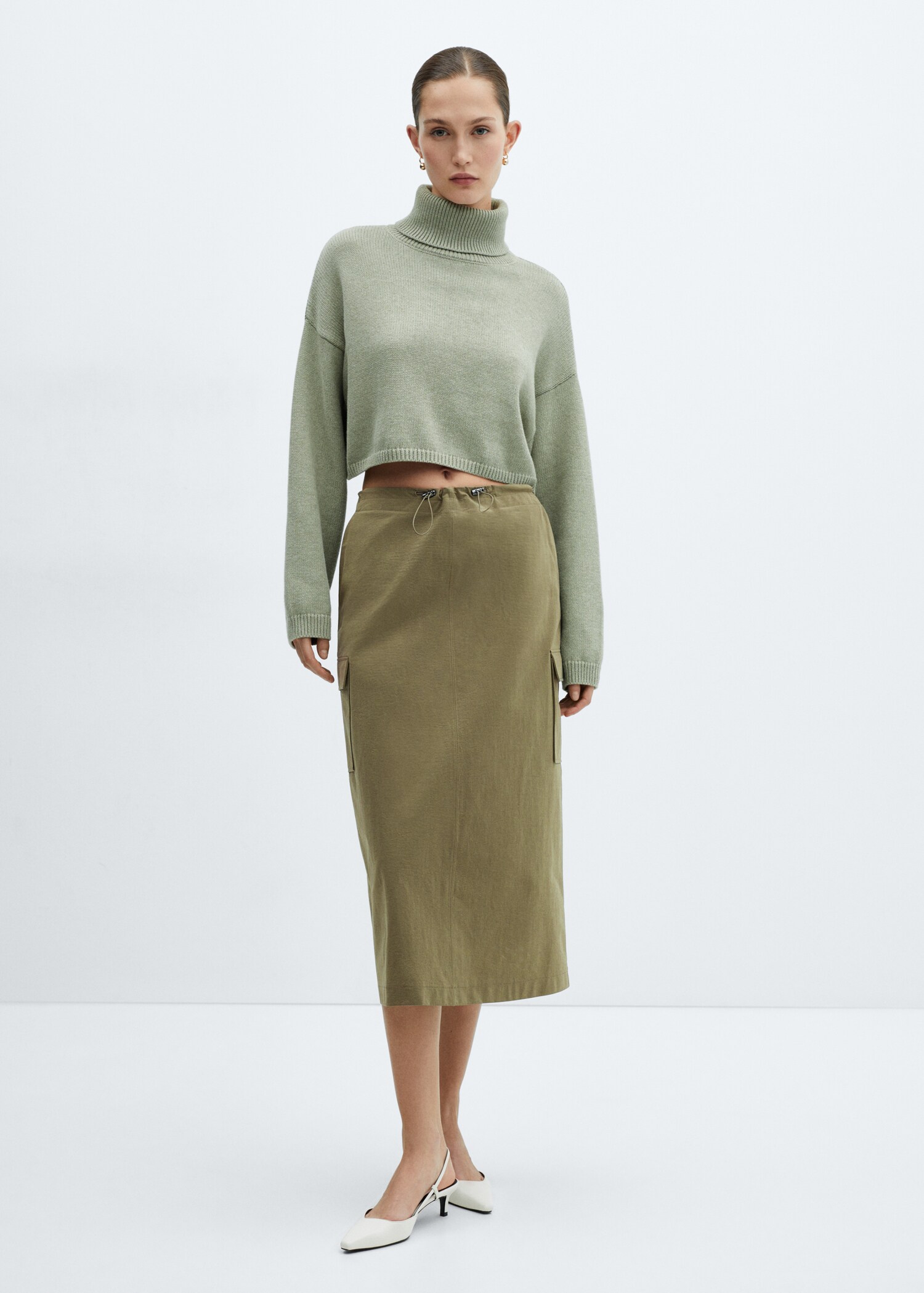 Midi skirt cargo pockets - General plane