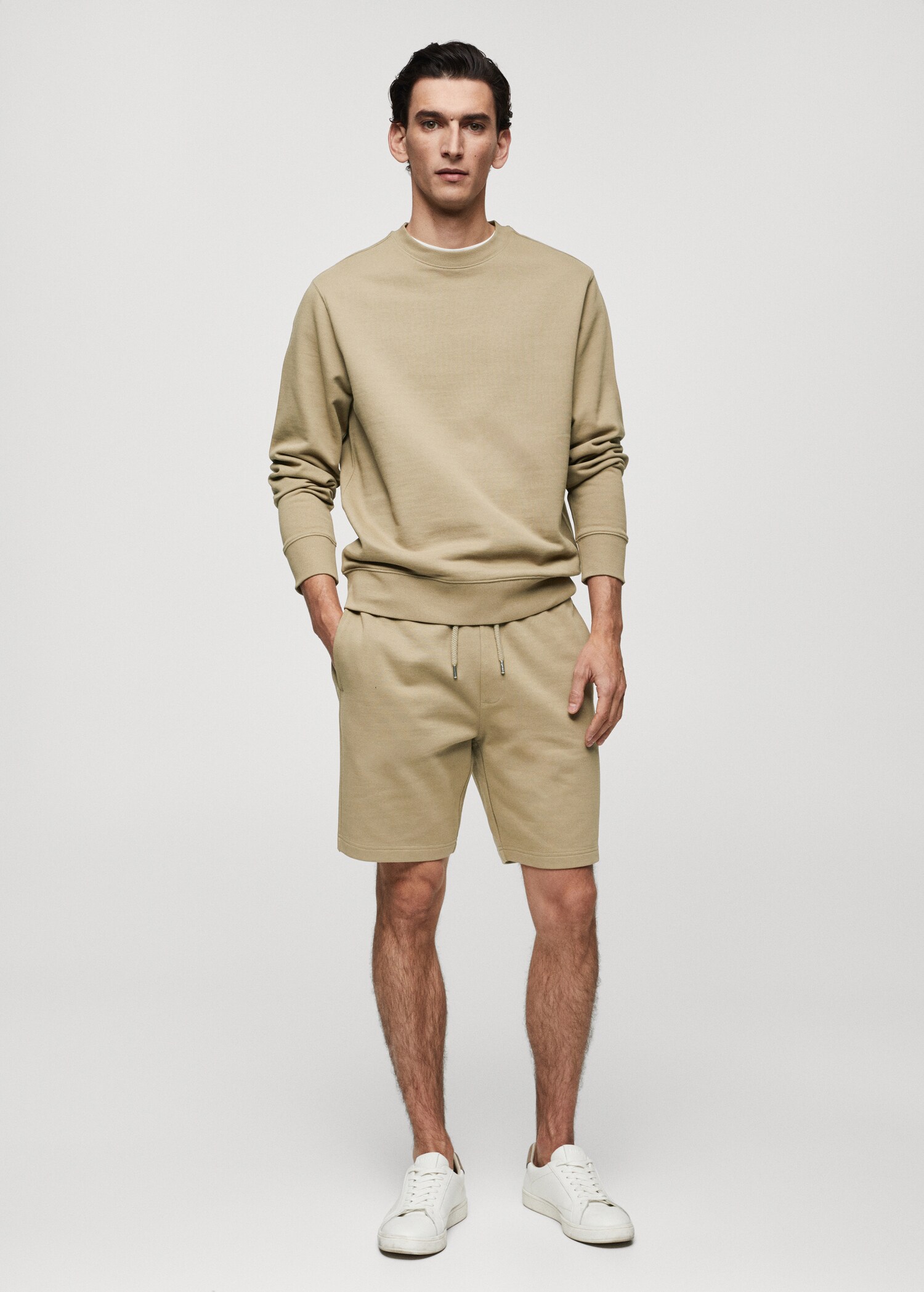 Bermuda jogging coton - Plan général