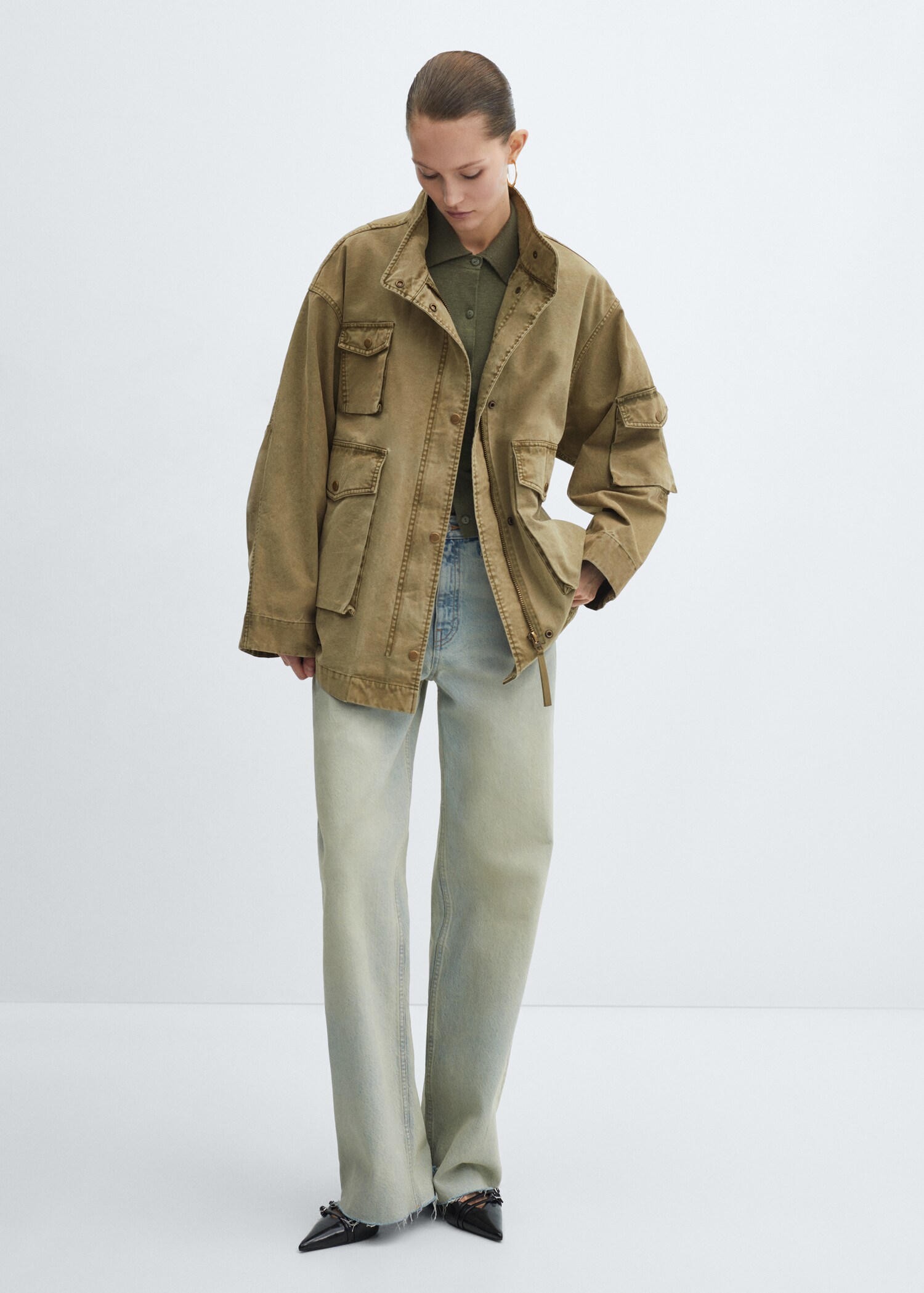 Parka efecto desgastado - Plano general