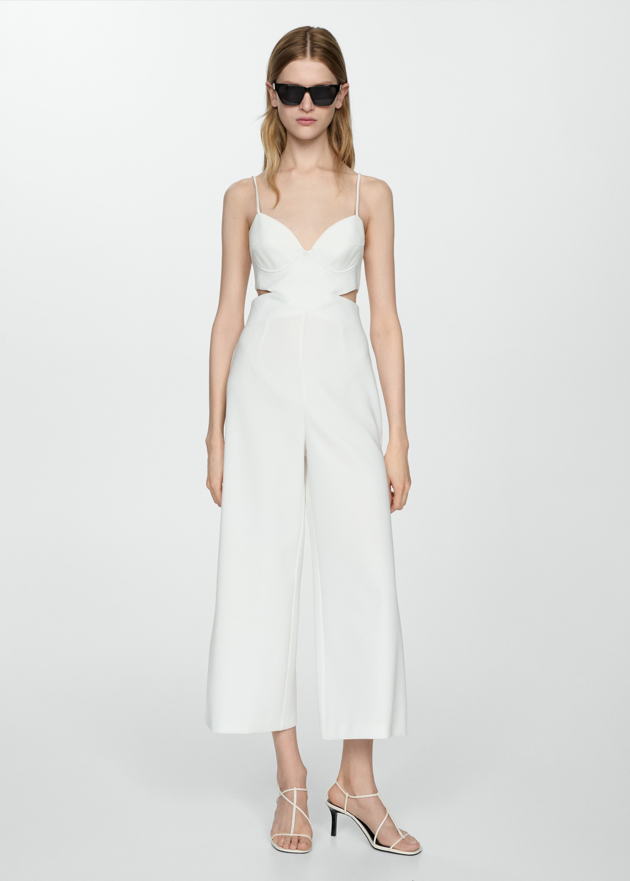 Jumpsuit with straps and side slits - General plane