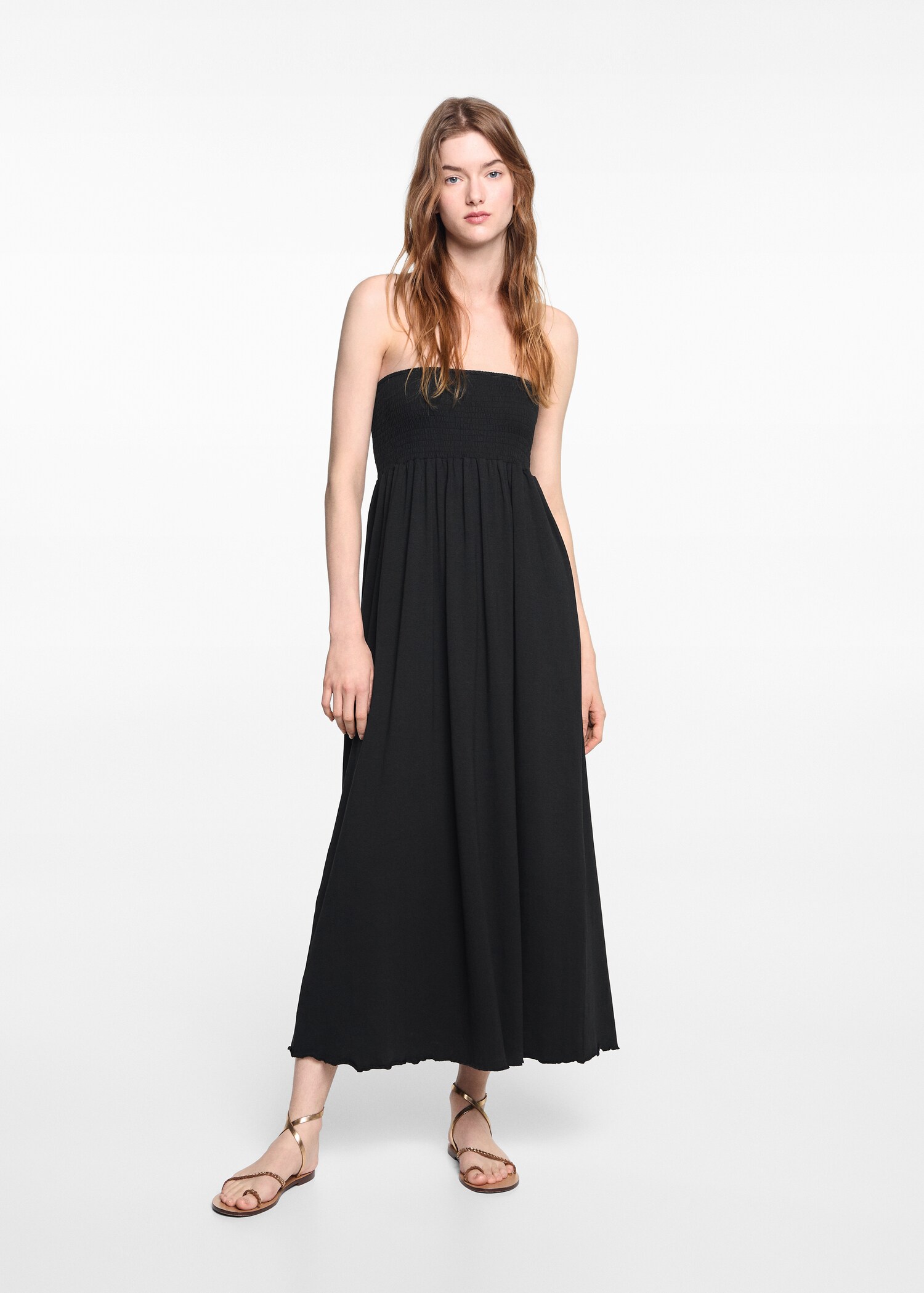 Ruched midi dress - General plane