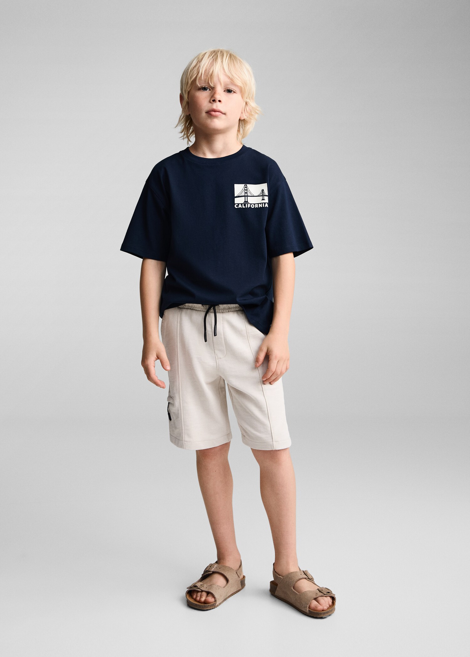 Bermuda taille élastique - Plan général