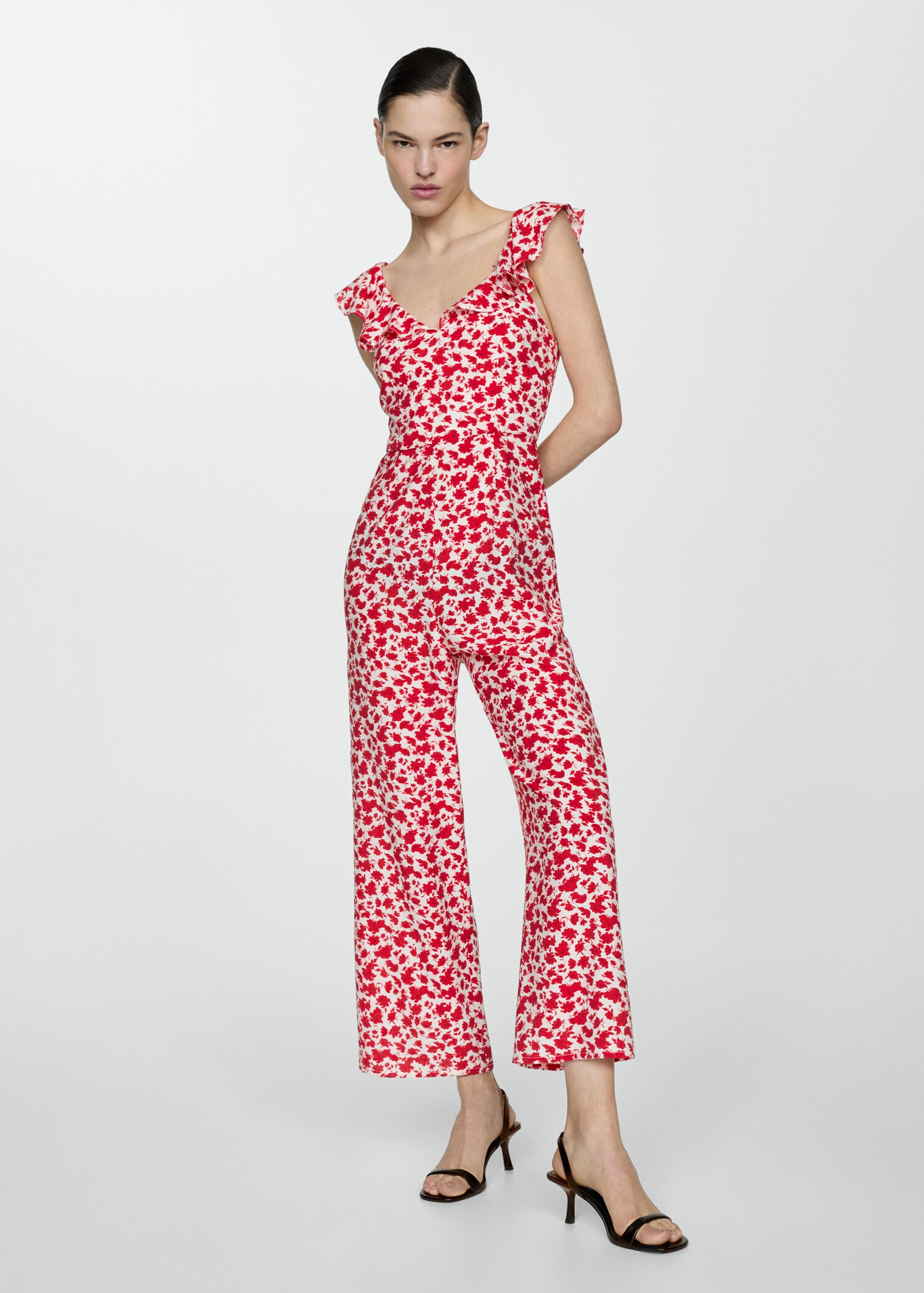 Mono largo estampado floral - Plano general