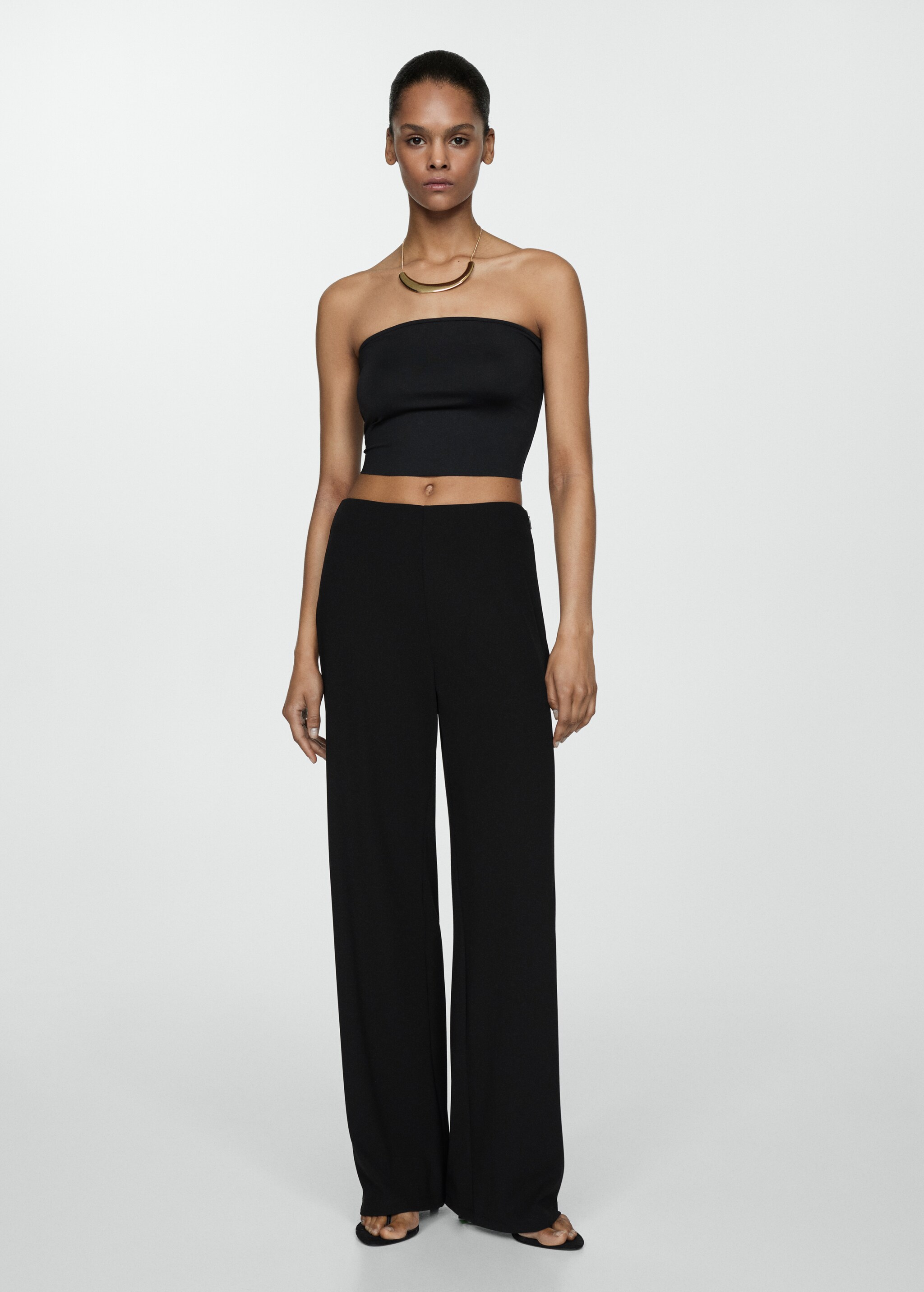 Flowy straight-fit trousers - General plane