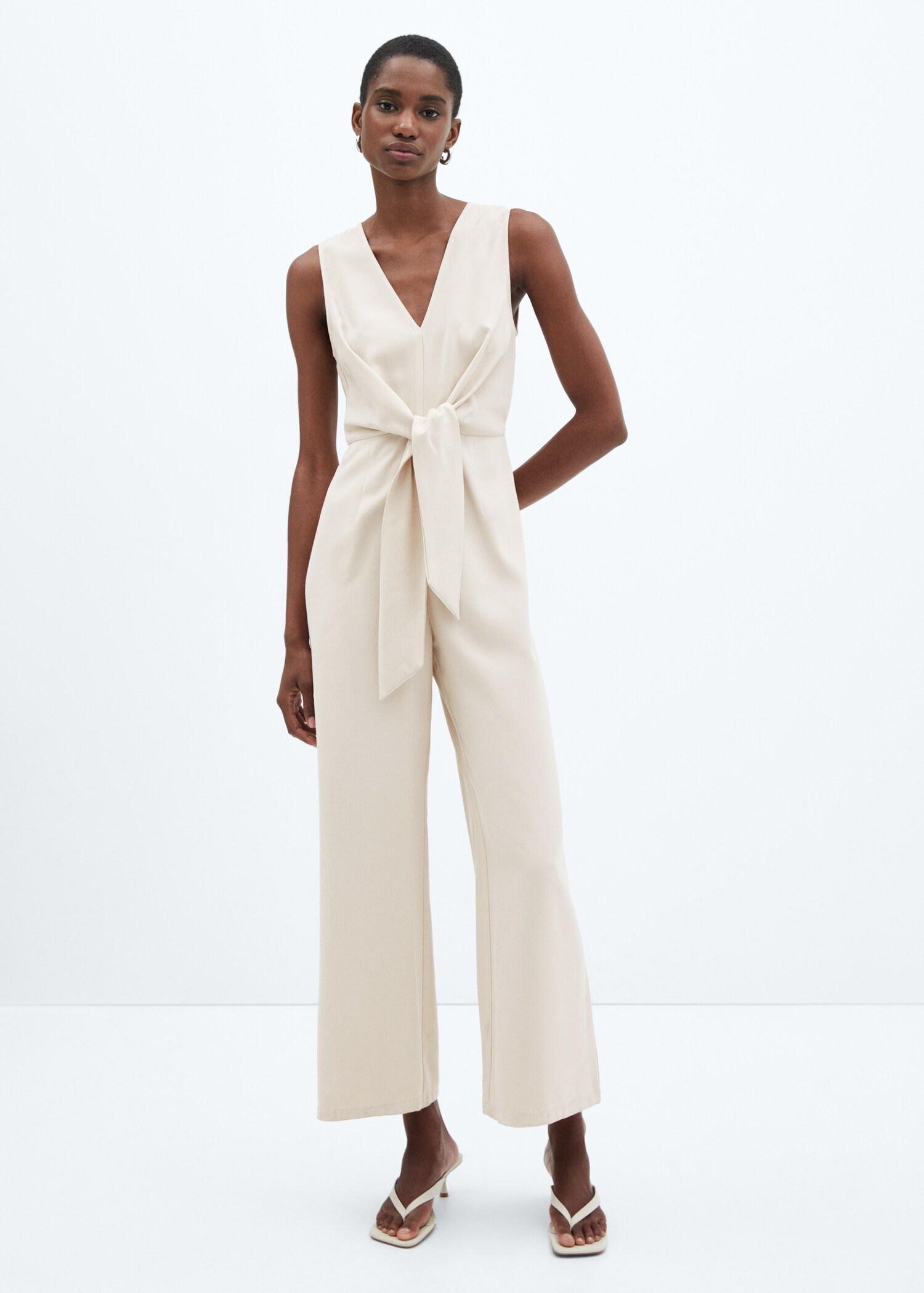 Bow long jumpsuit - General plane