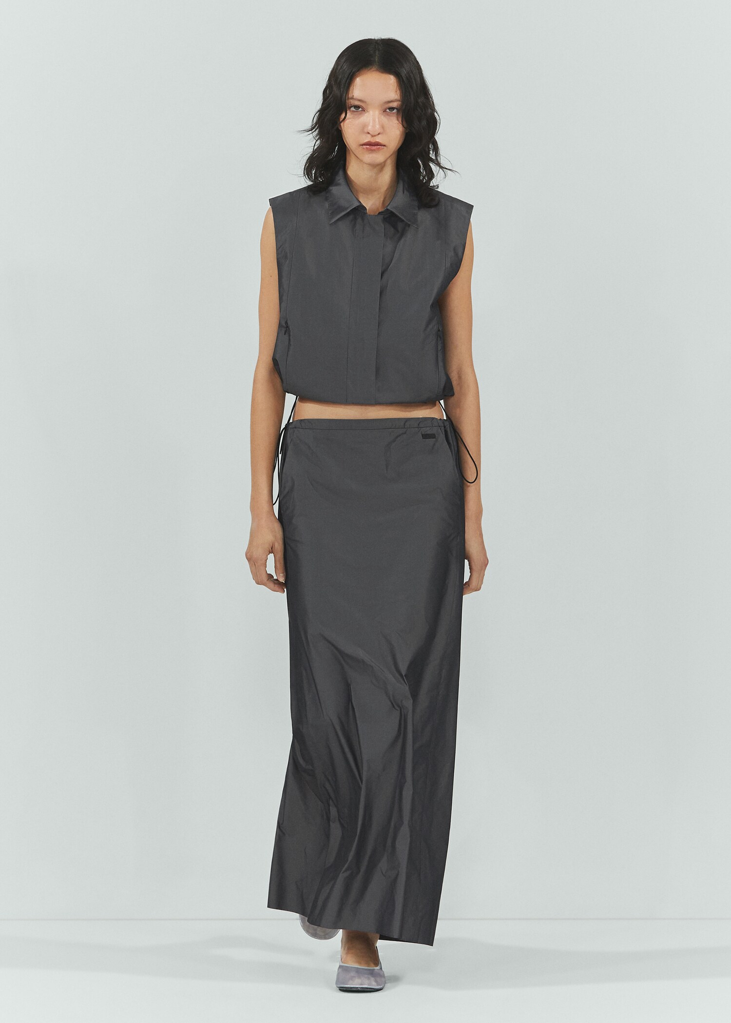 Parachute slit skirt - General plane