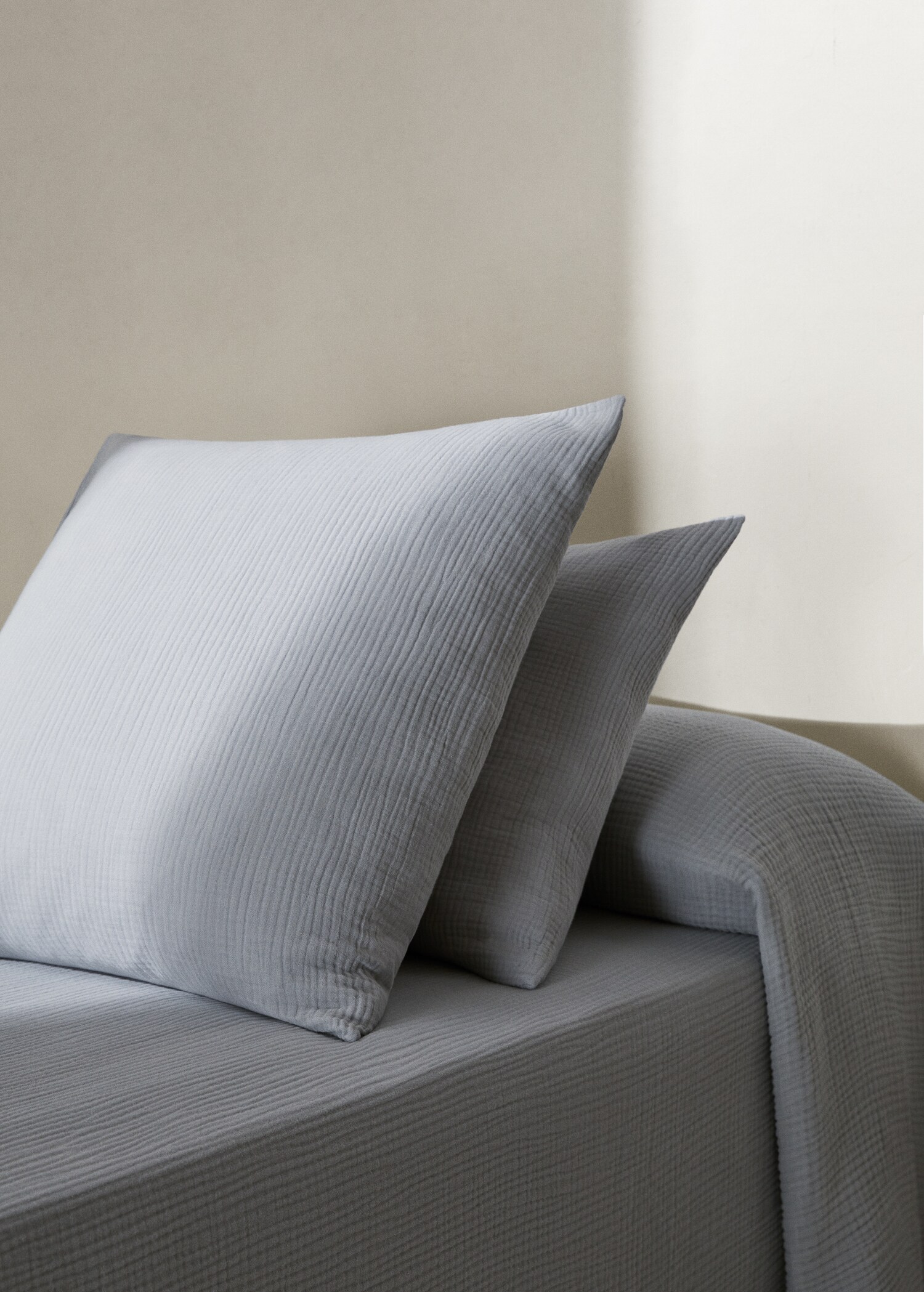 Cotton gauze pillowcase 45x110cm - General plane