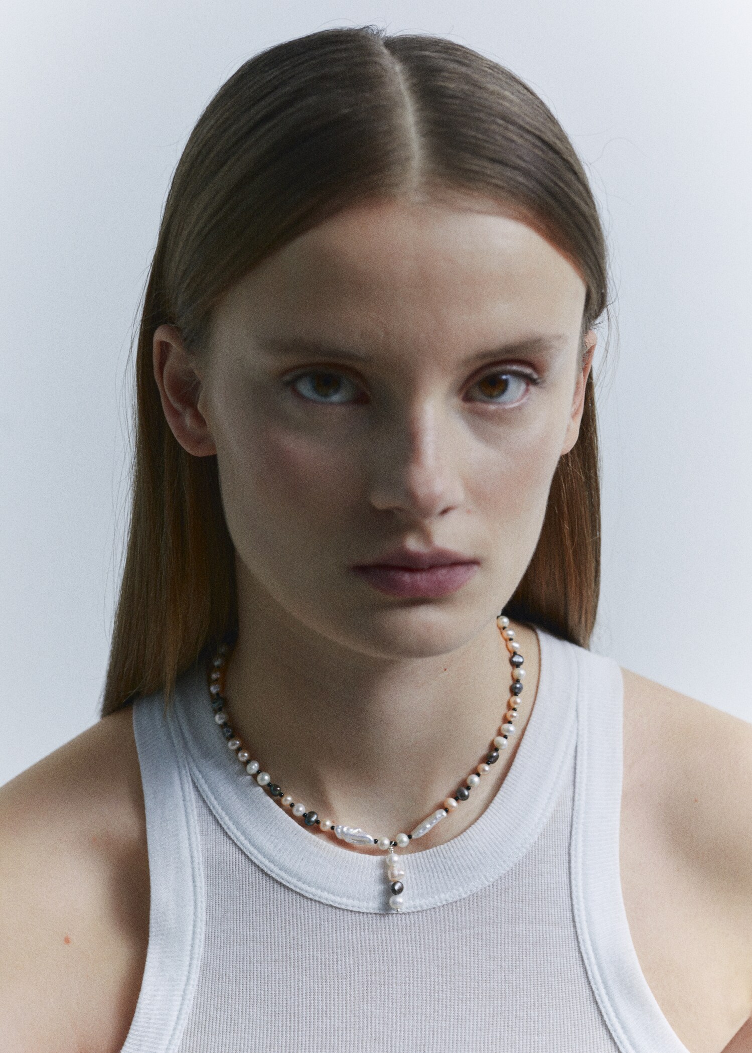 Collier perles naturelles combinées - Plan général