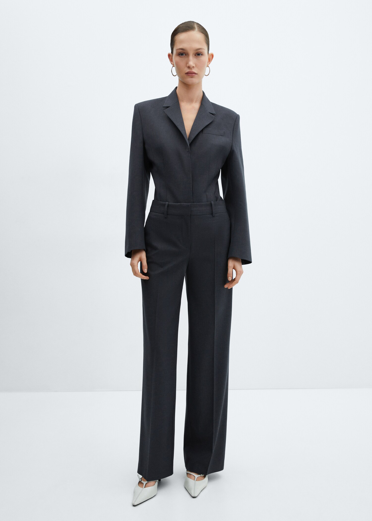 Wool suit trousers - General plane