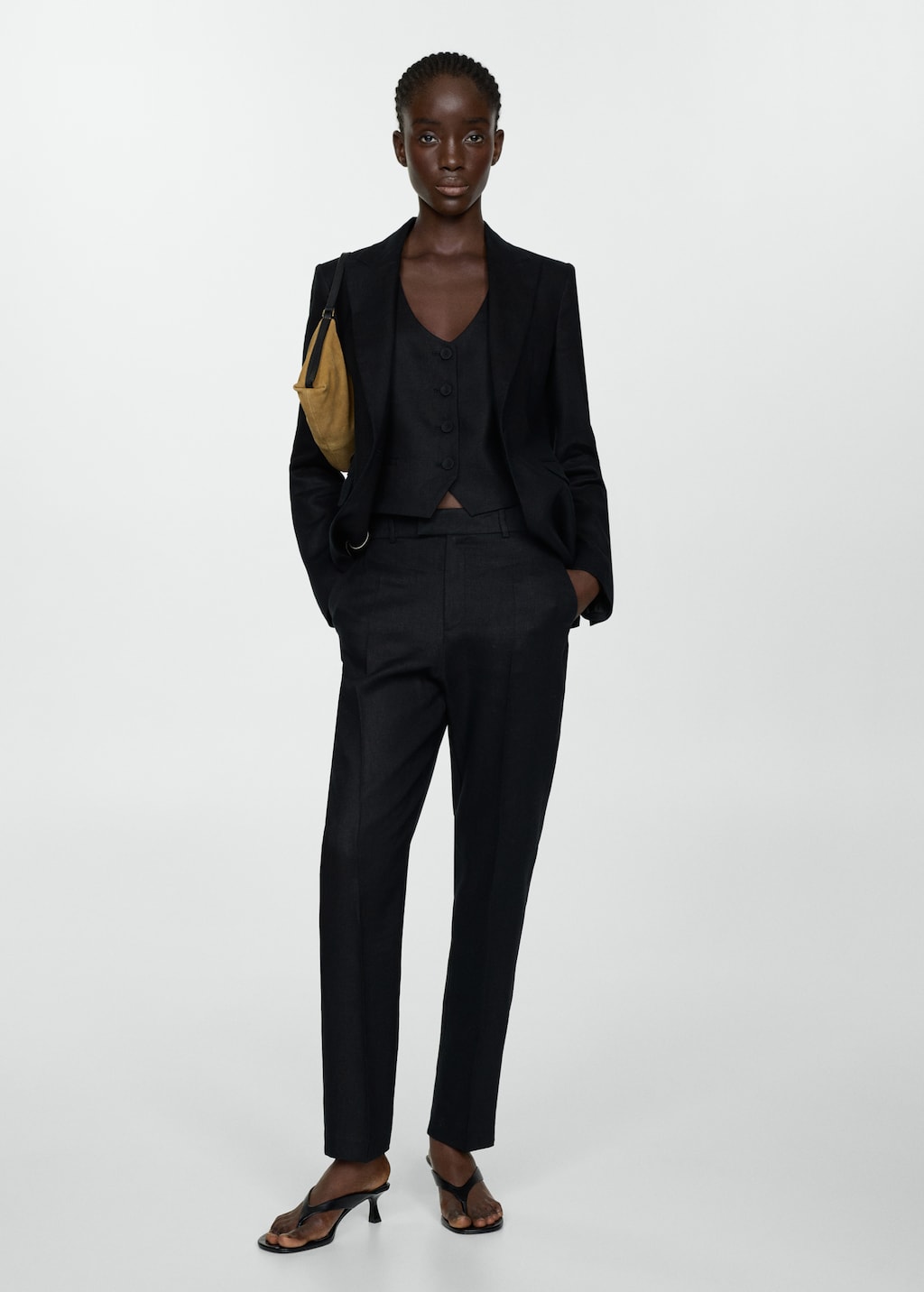 Veste en lin femme mango hotsell