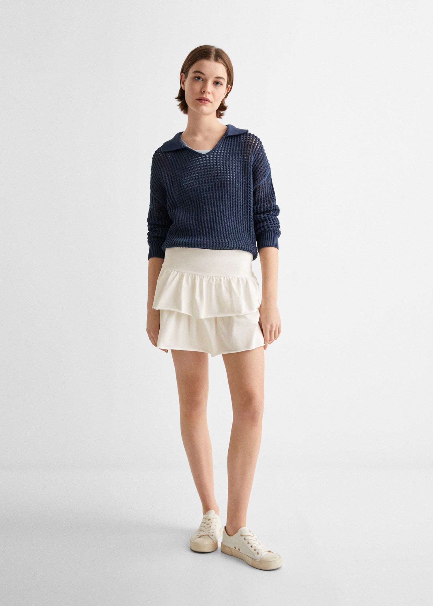 Ruffled cotton skirt - General plane