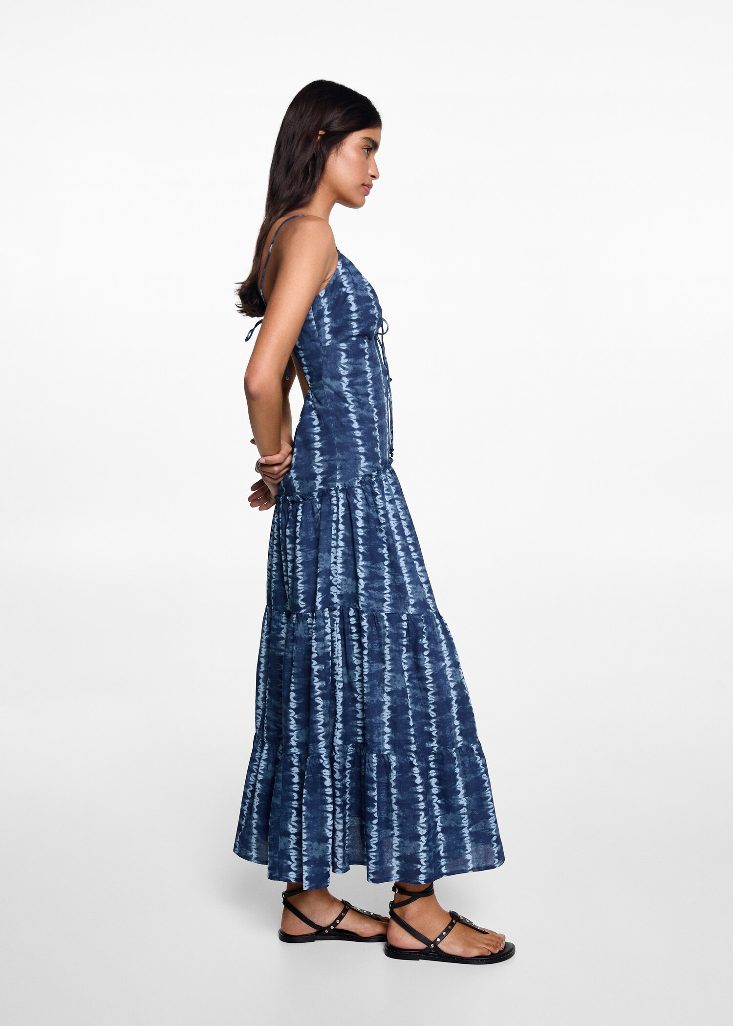 Tie-dye print dress - General plane