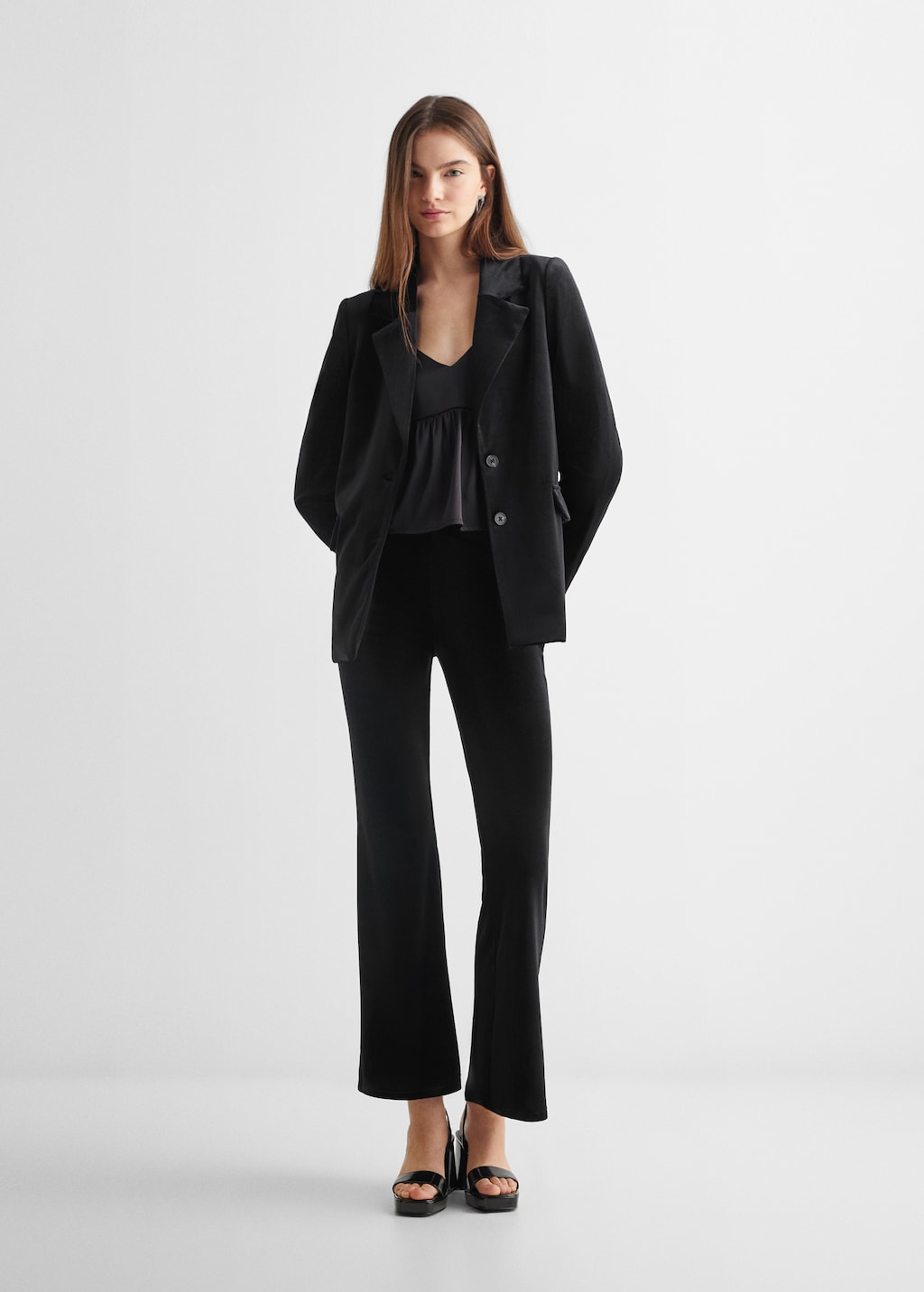 Velvet blazer Teen MANGO Niger